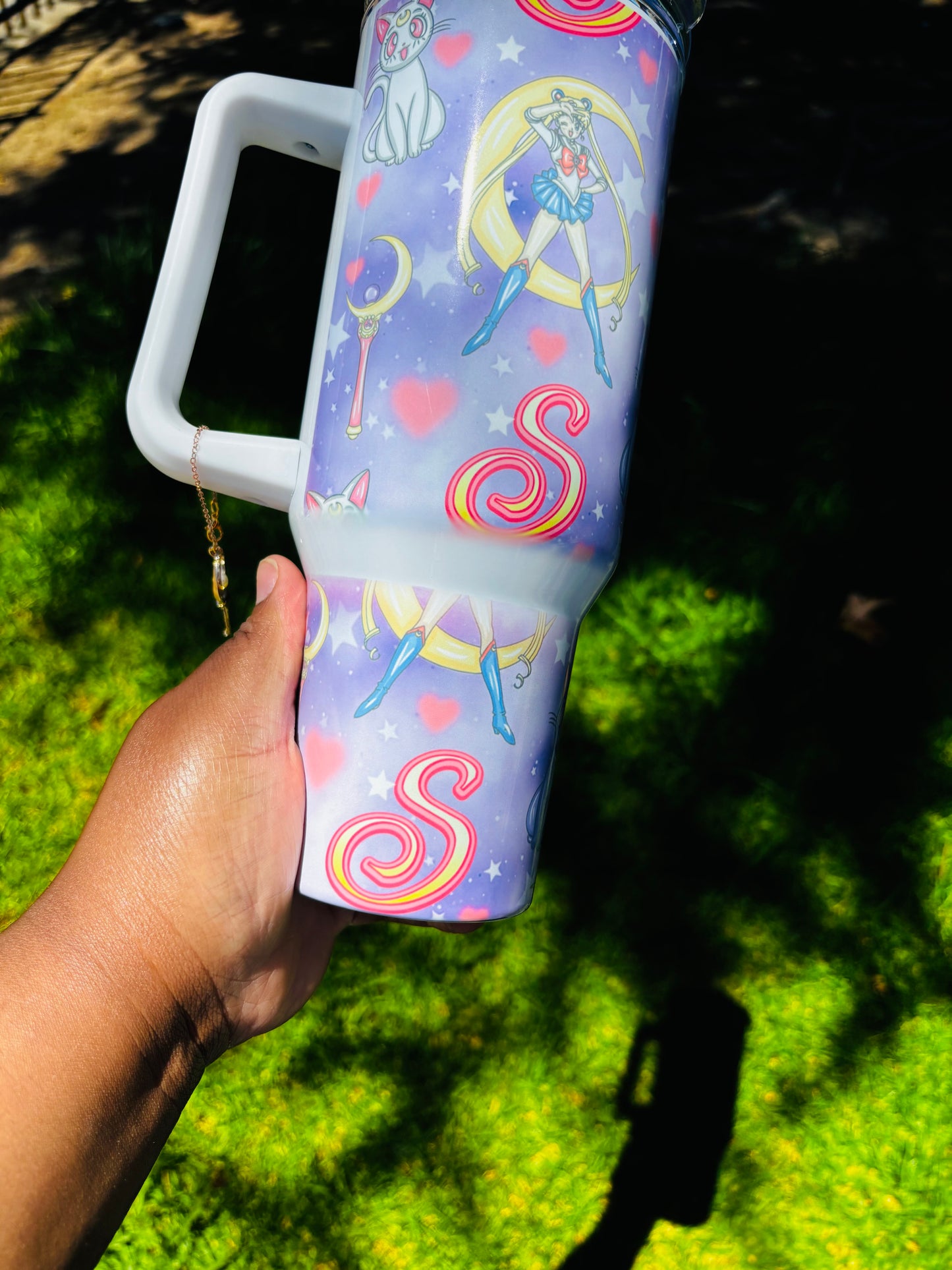 Purple sailor Moon 40oz tumbler