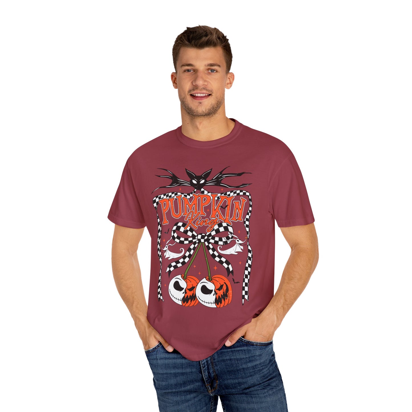 Pumpkin King Unisex Garment-Dyed T-Shirt | Fall Fashion, Halloween Tee