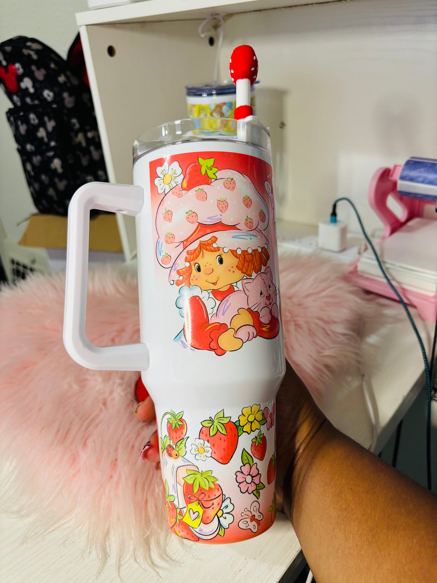 Original strawberry girl 40oz tumbler