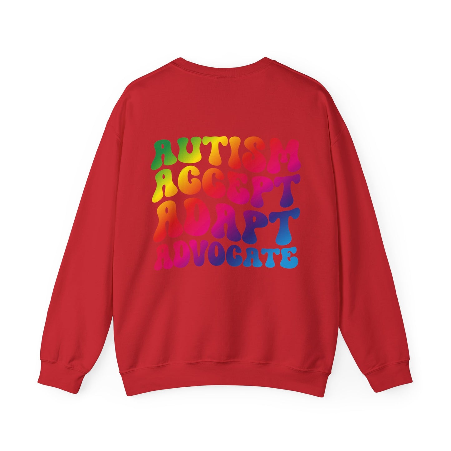 accept adapt advocate Unisex Heavy Blend™ Crewneck Sweatshirt