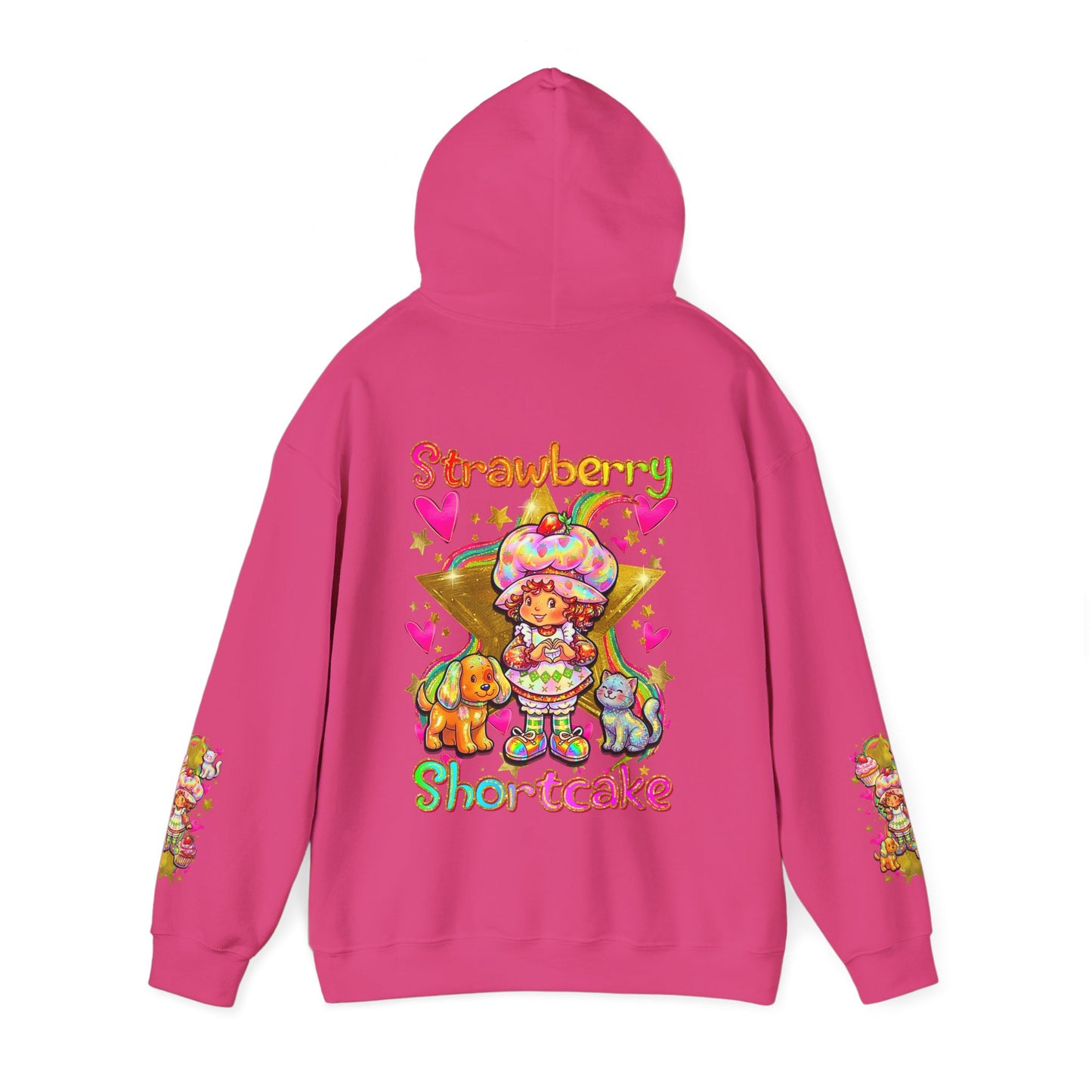 Strawberry Shortcake Hoodie — Cute Retro Cartoon Hooded Sweatshirt