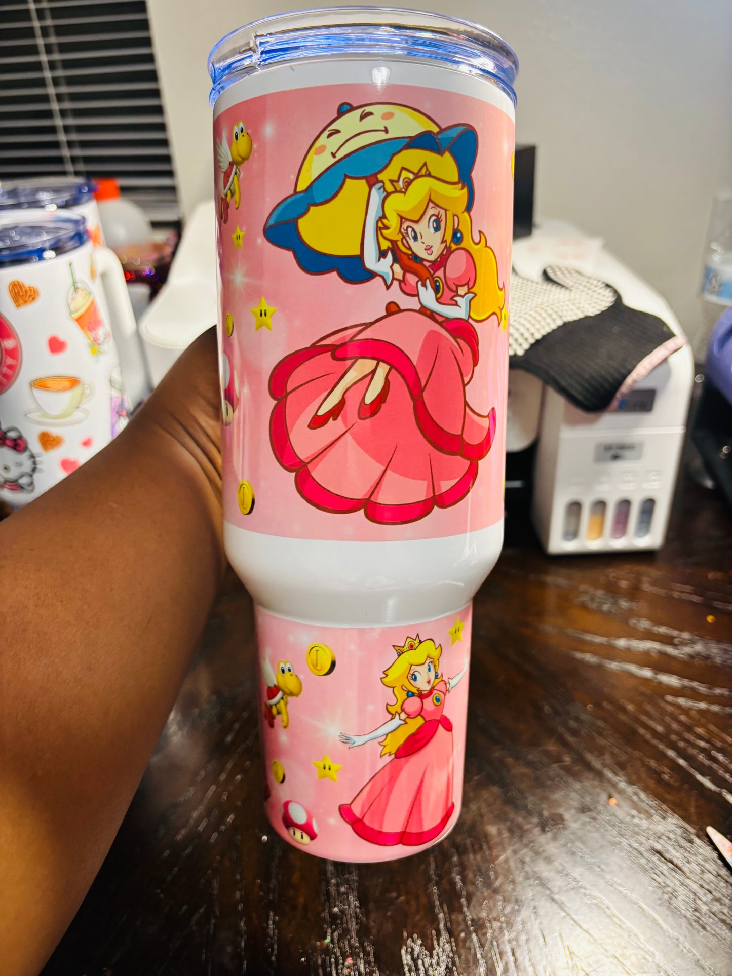 Peach 40oz tumbler