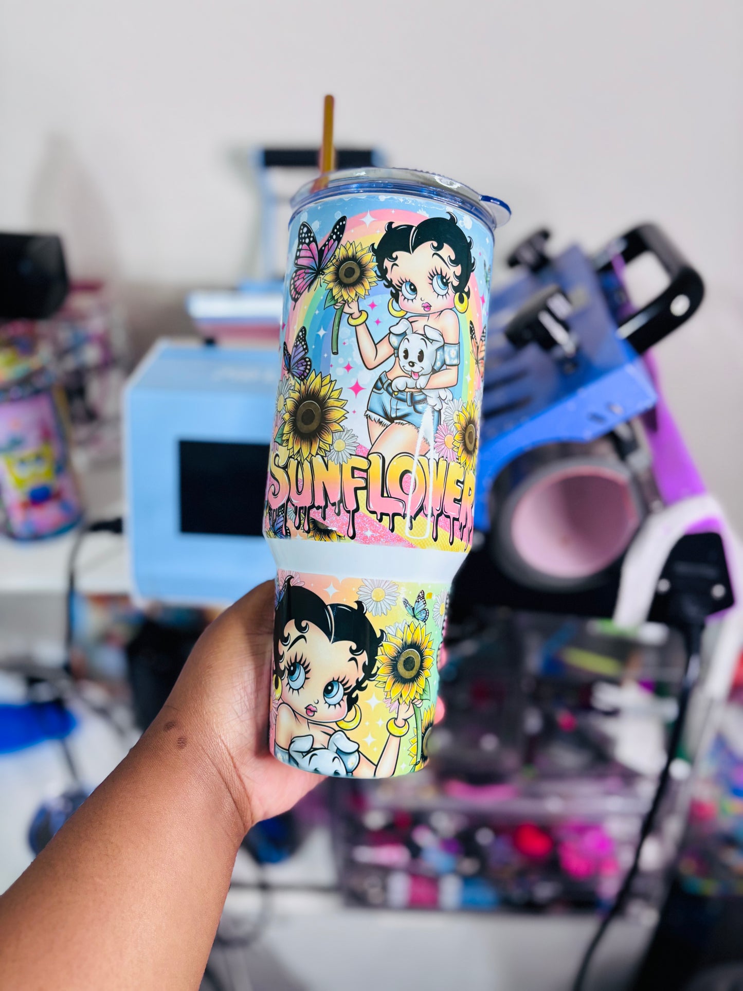 Sunflower Betty 40oz tumbler