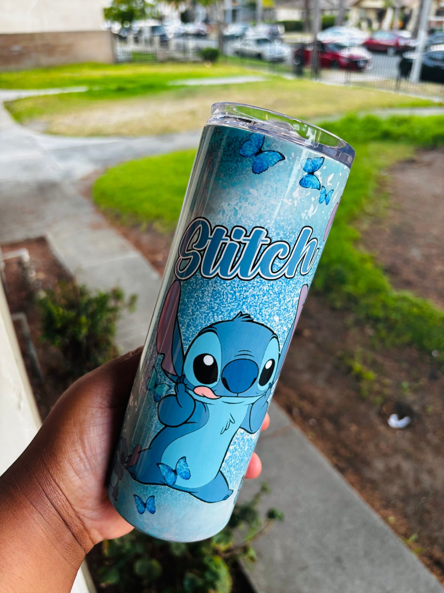 Butterfly stitch 20oz tumbler