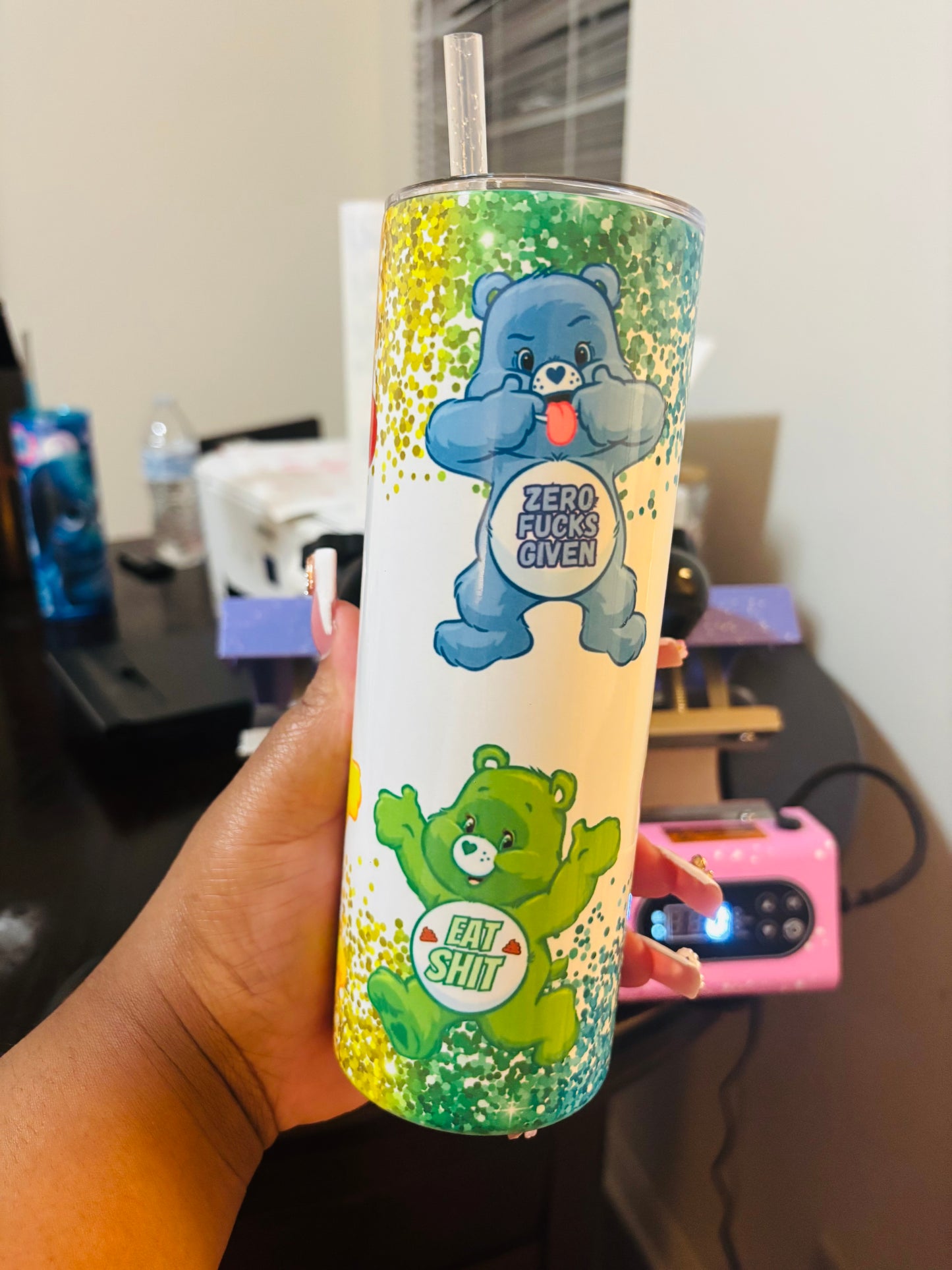 Colorful swear bears 20oz tumbler