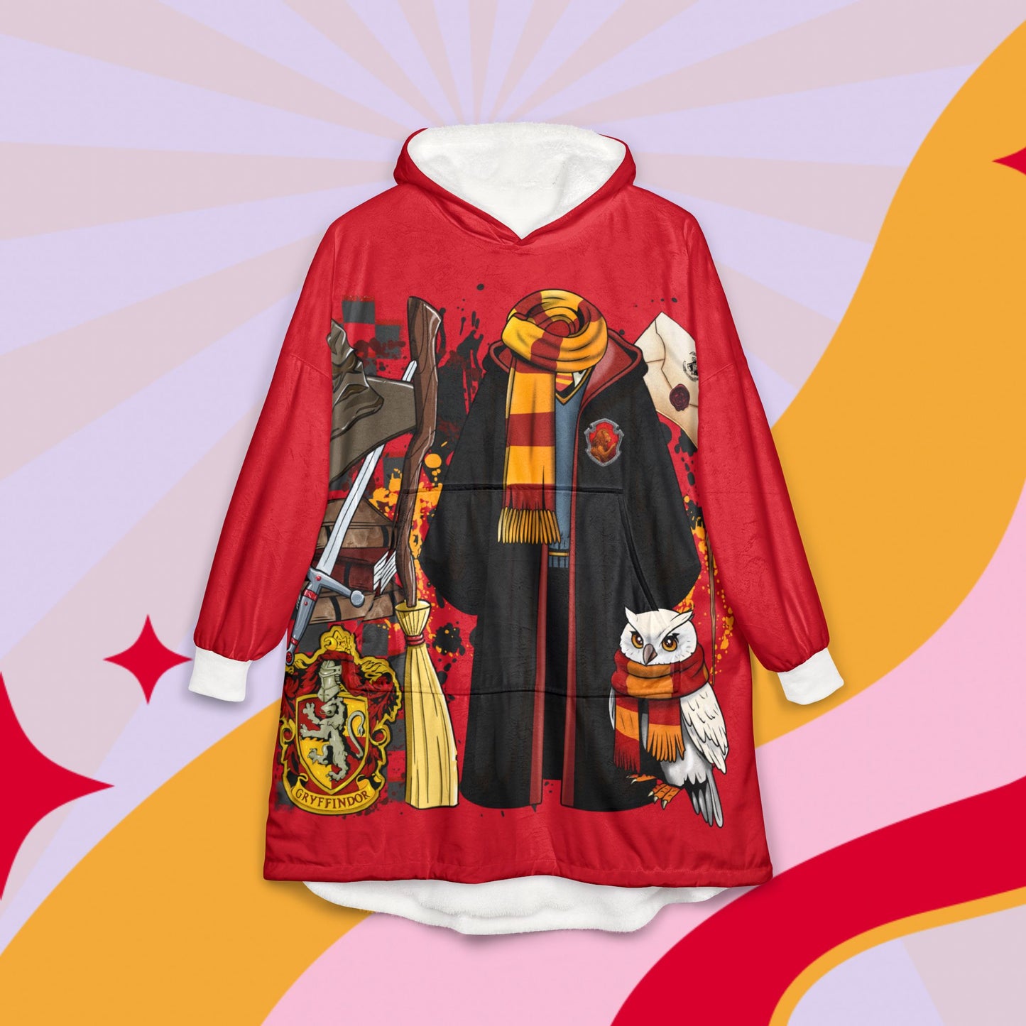 Gryffindor Wizarding Hooded Blanket