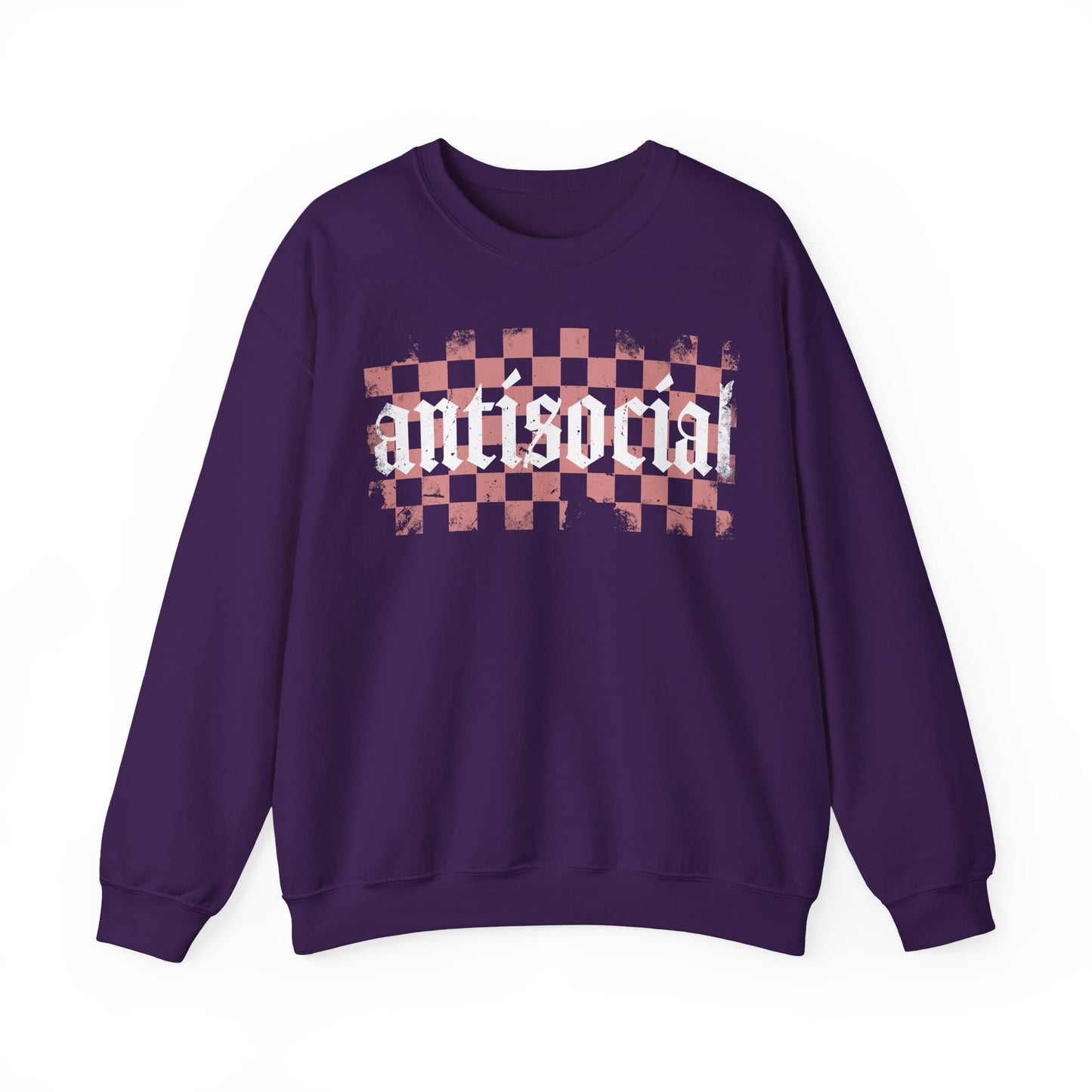 Antisocial Crewneck Sweatshirt, Comfy Casual Pullover for Everyday Wear, Perfect Gift for Introverts, Street Style Apparel,