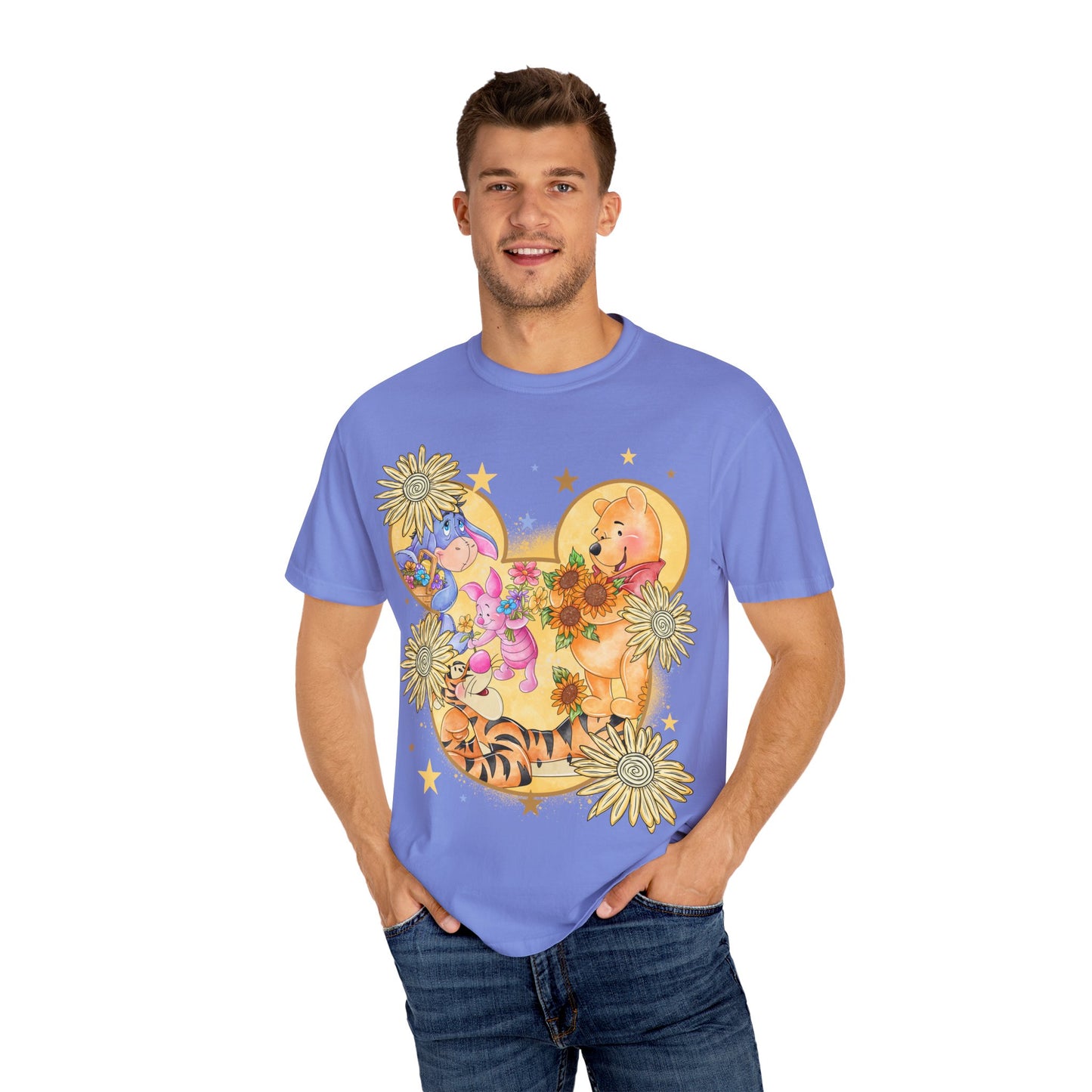 Pooh and crew Unisex Garment-Dyed T-shirt