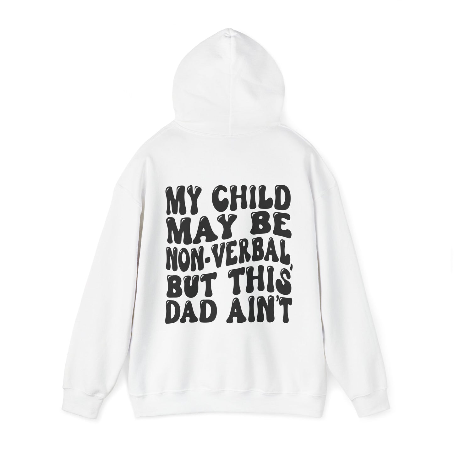 this dad is verbal Unisex Heavy Blend™ Hooded Sweatshirt