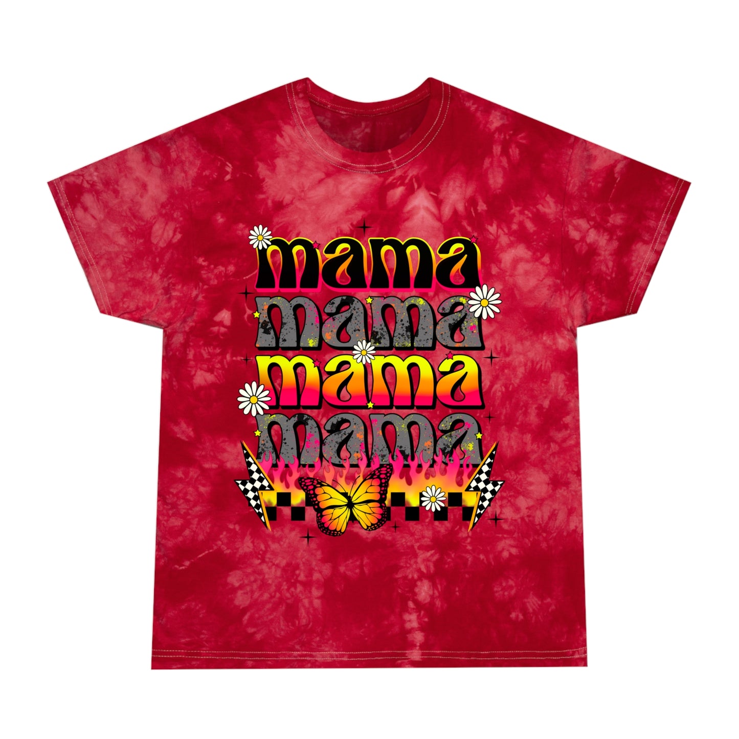 flame mama Tie-Dye Tee, Crystal