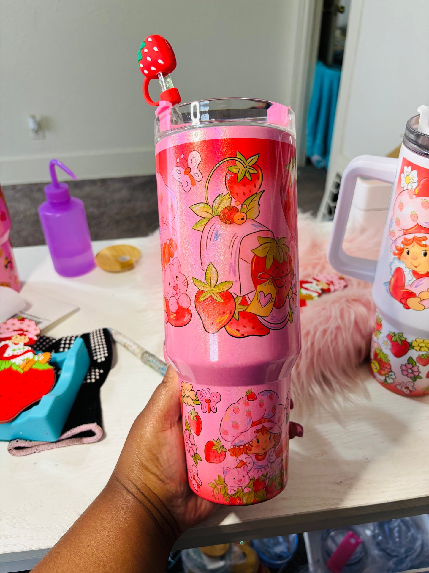 Original strawberry girl 40oz tumbler