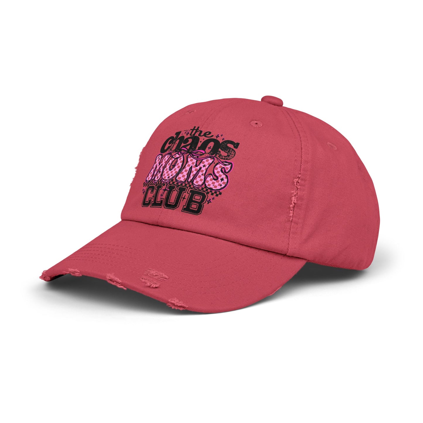 Chaos Moms Club Distressed Cap