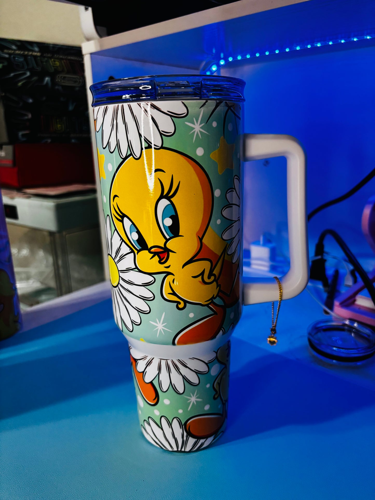 Colorful tweety 40oz tumbler