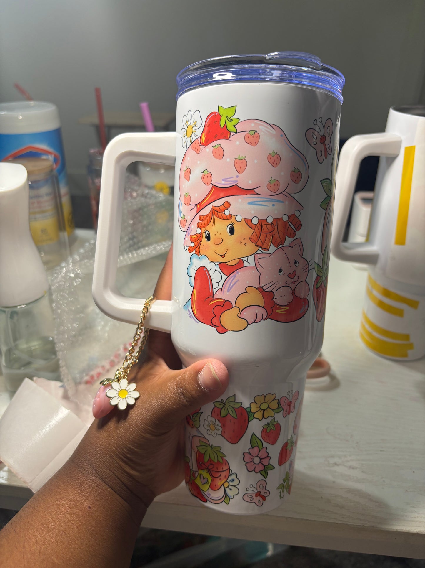 Original strawberry girl 40oz tumbler