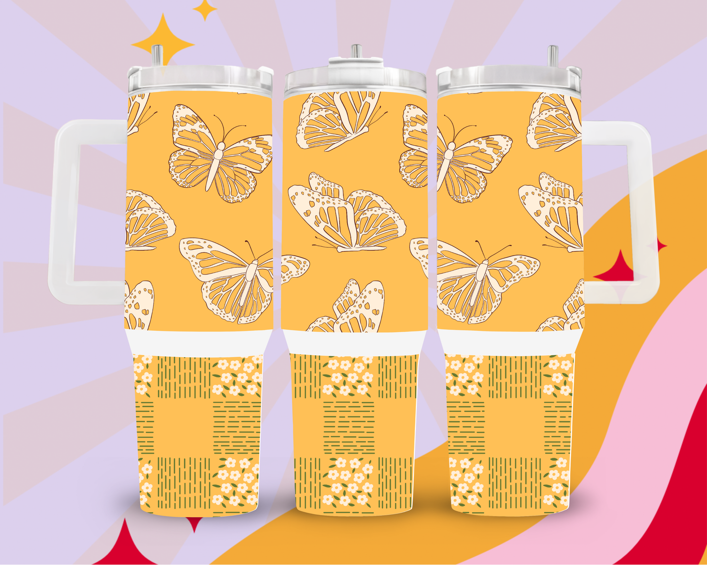 Butterfly meadow 40oz tumblers