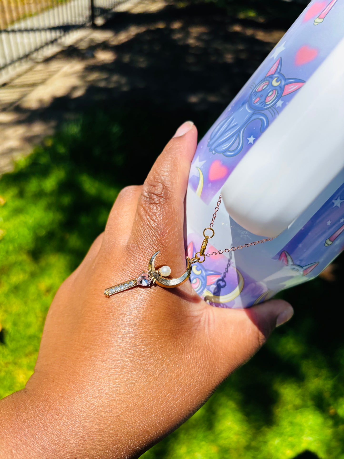 Purple sailor Moon 40oz tumbler
