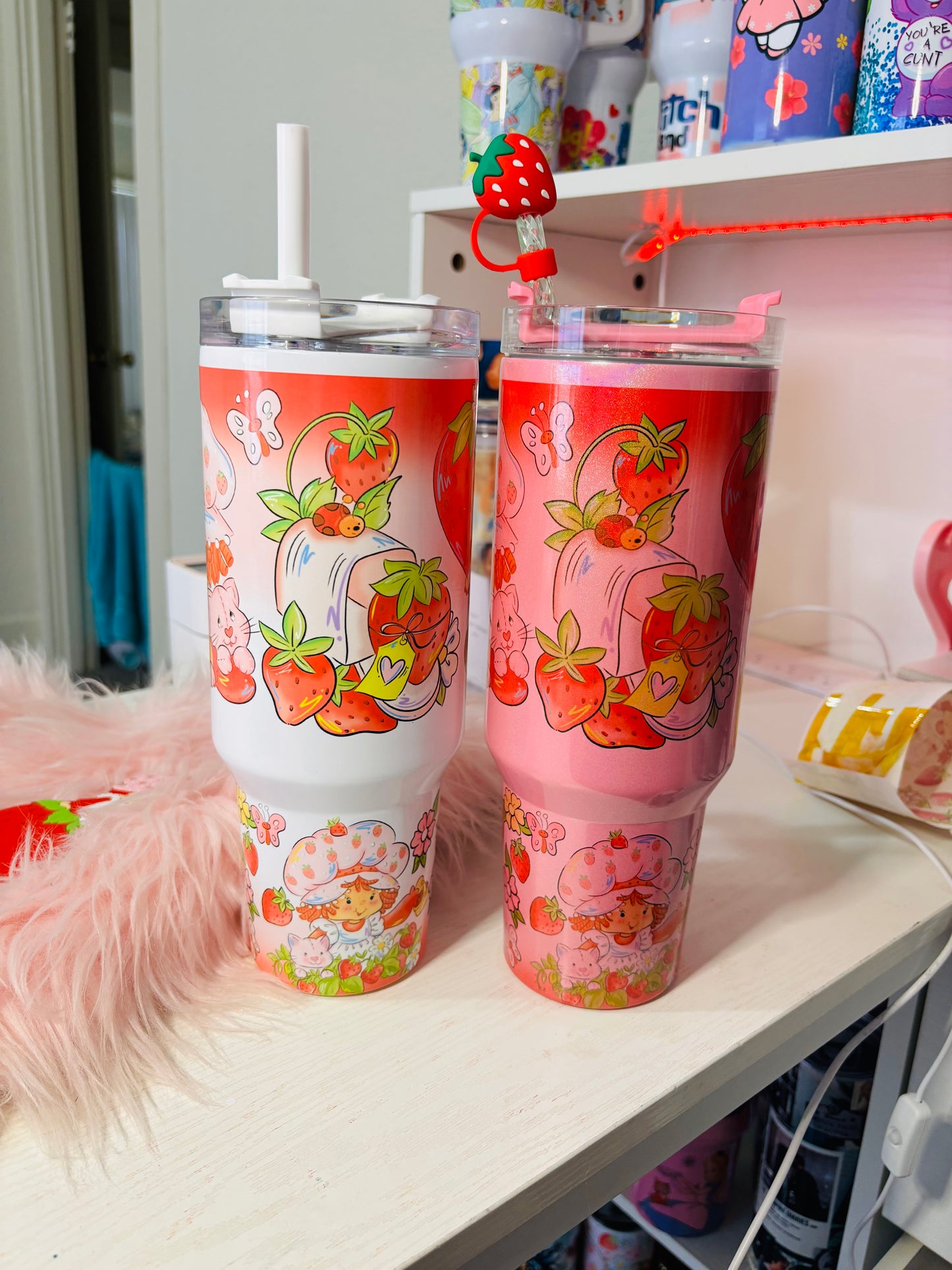 Original strawberry girl 40oz tumbler