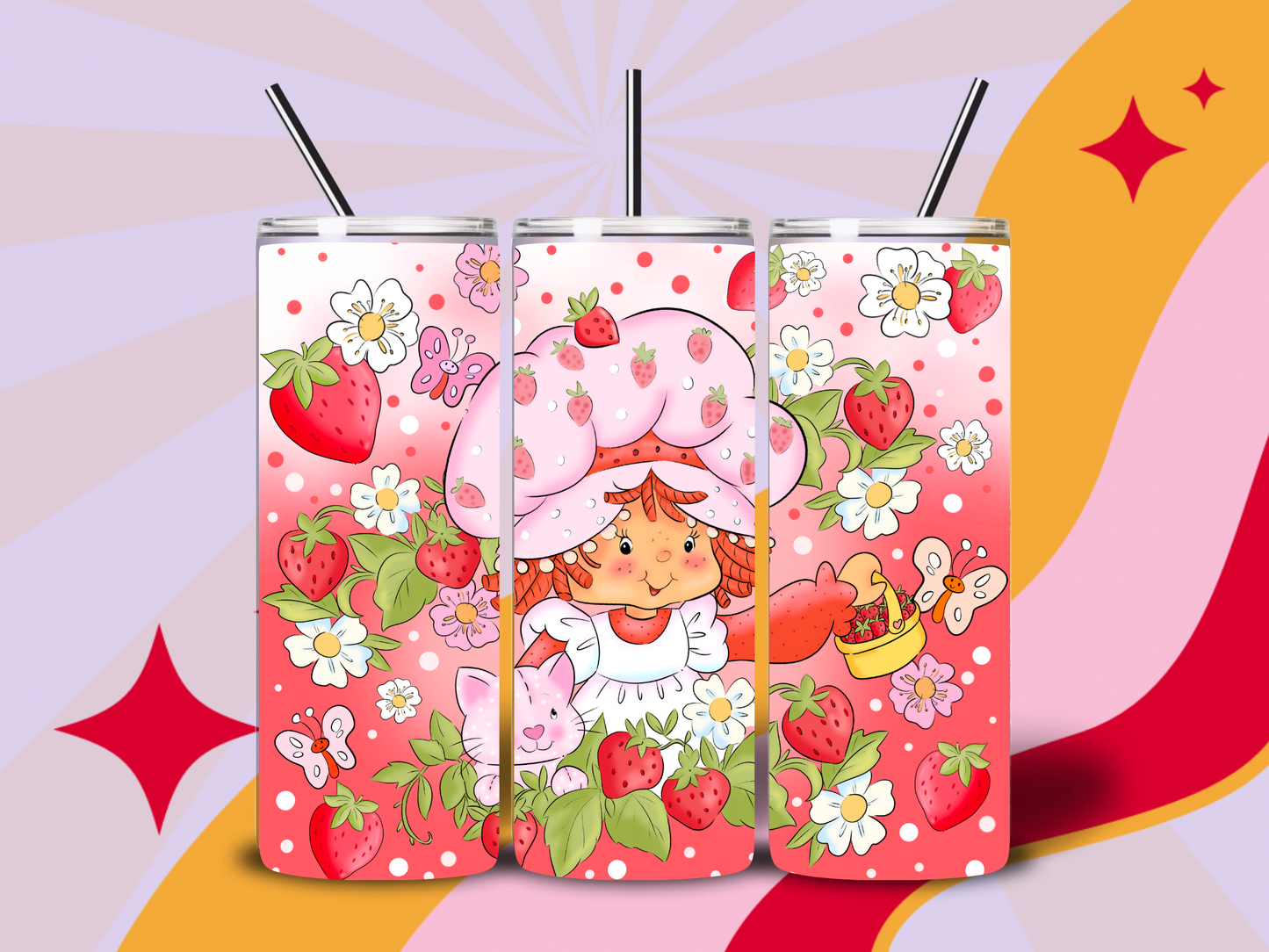 Original strawberry shortcake 20oz tumbler