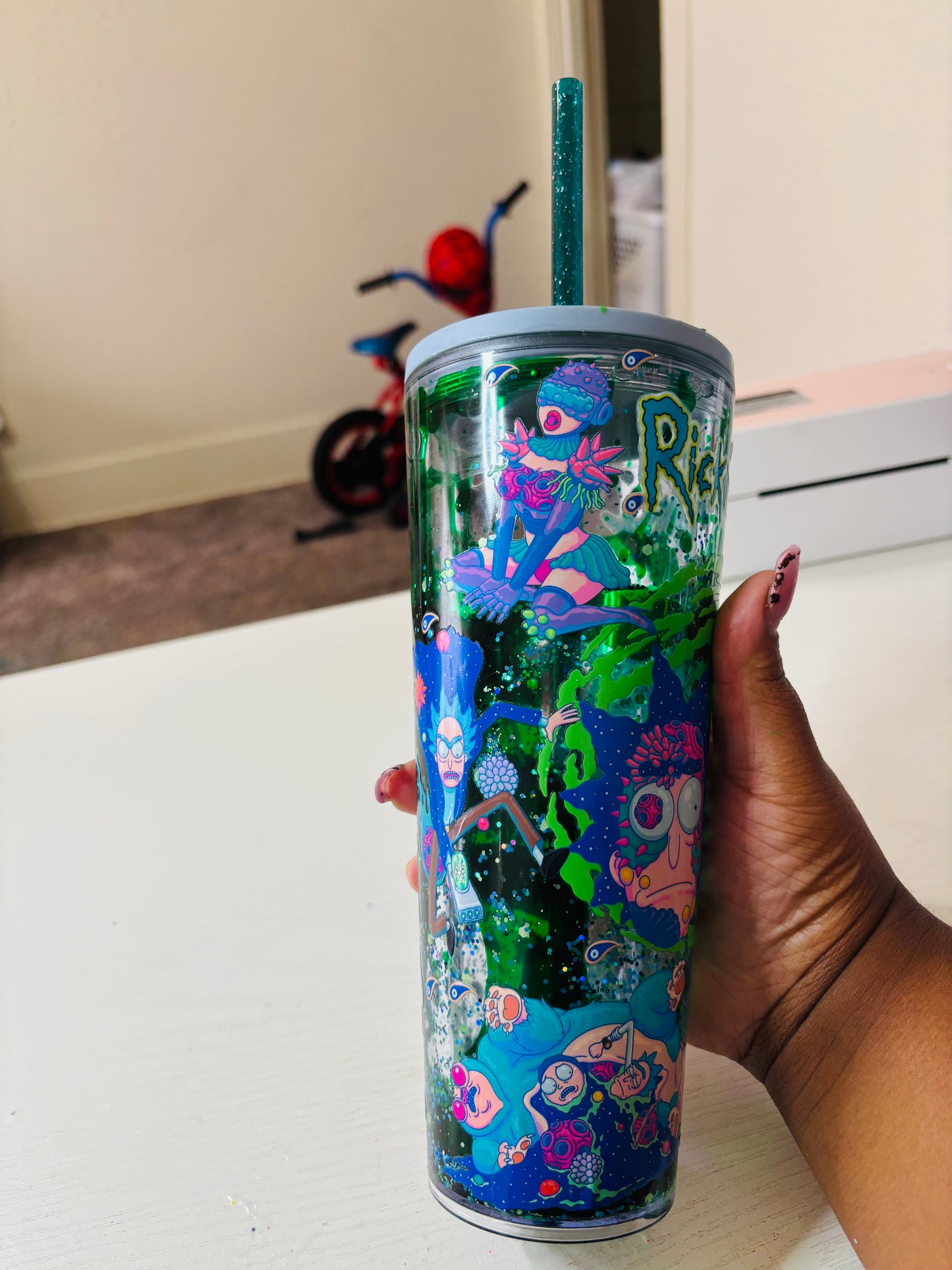 Rick nd Morty 24oz acrylic tumbler