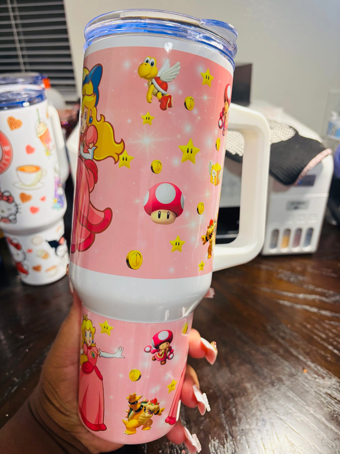 Peach 40oz tumbler