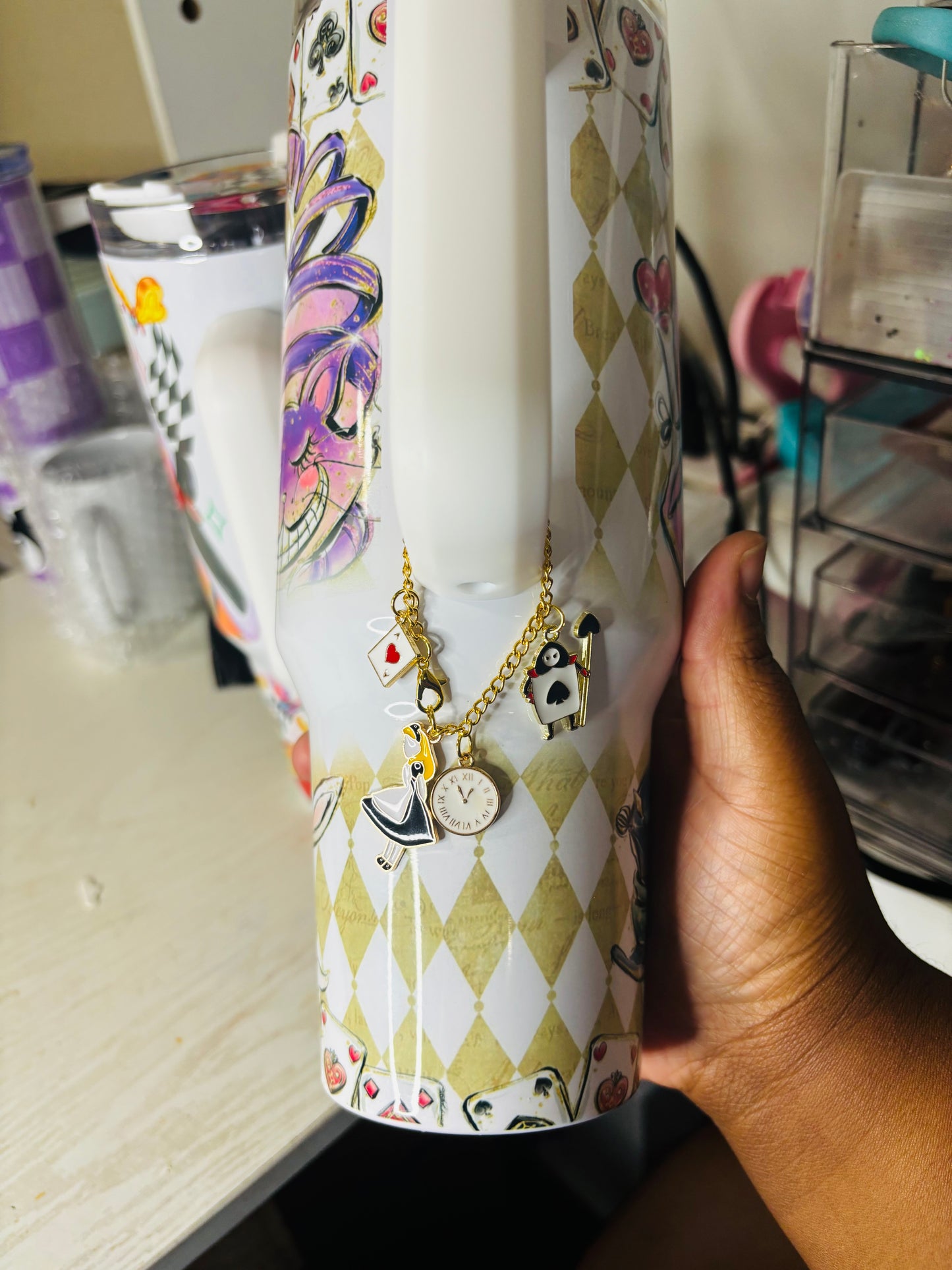 We’re all mad here 40oz tumbler