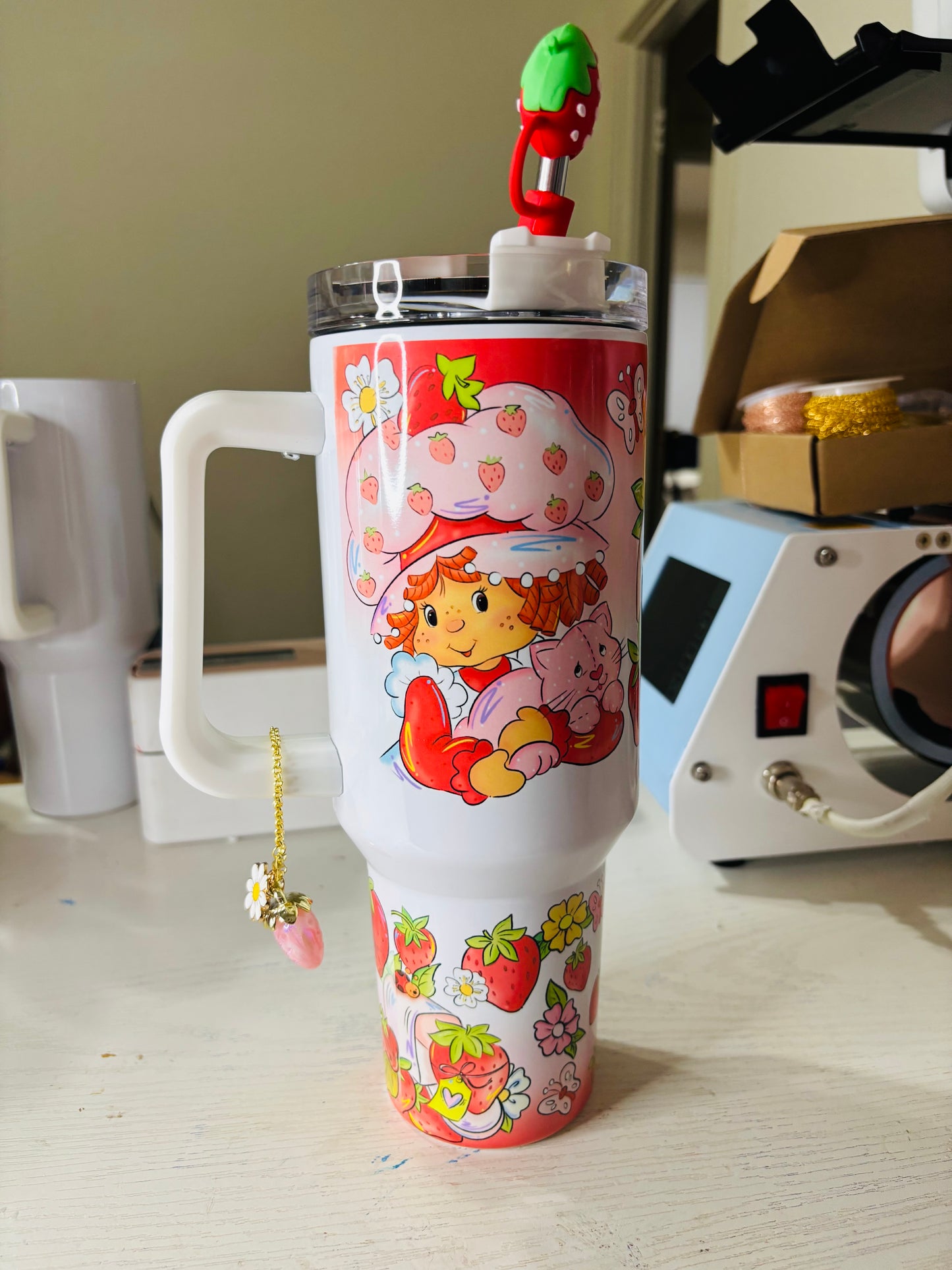 Original strawberry girl 40oz tumbler