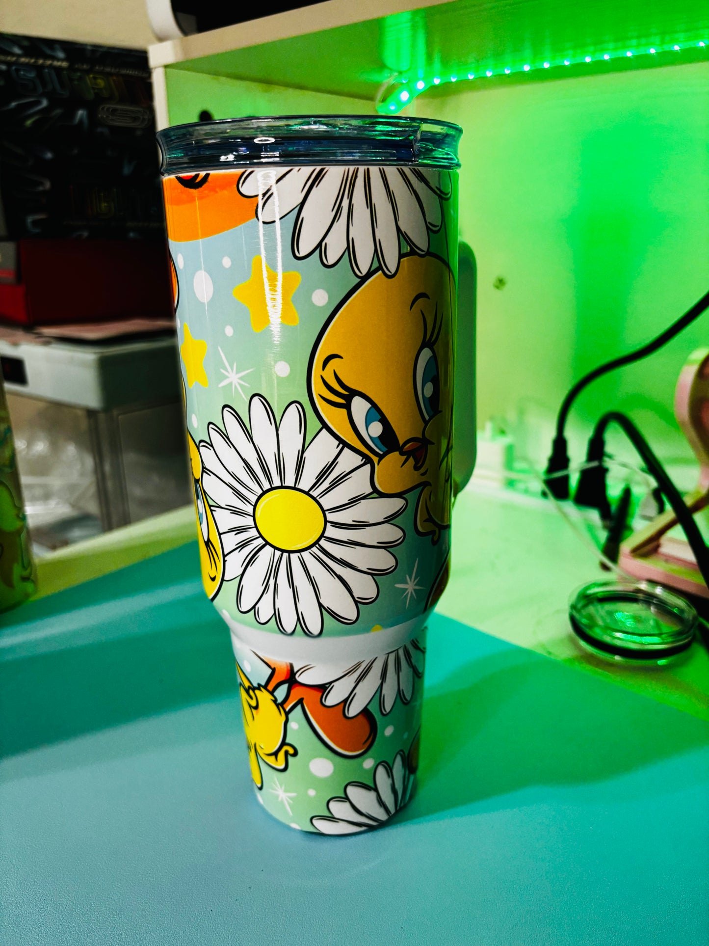 Colorful tweety 40oz tumbler