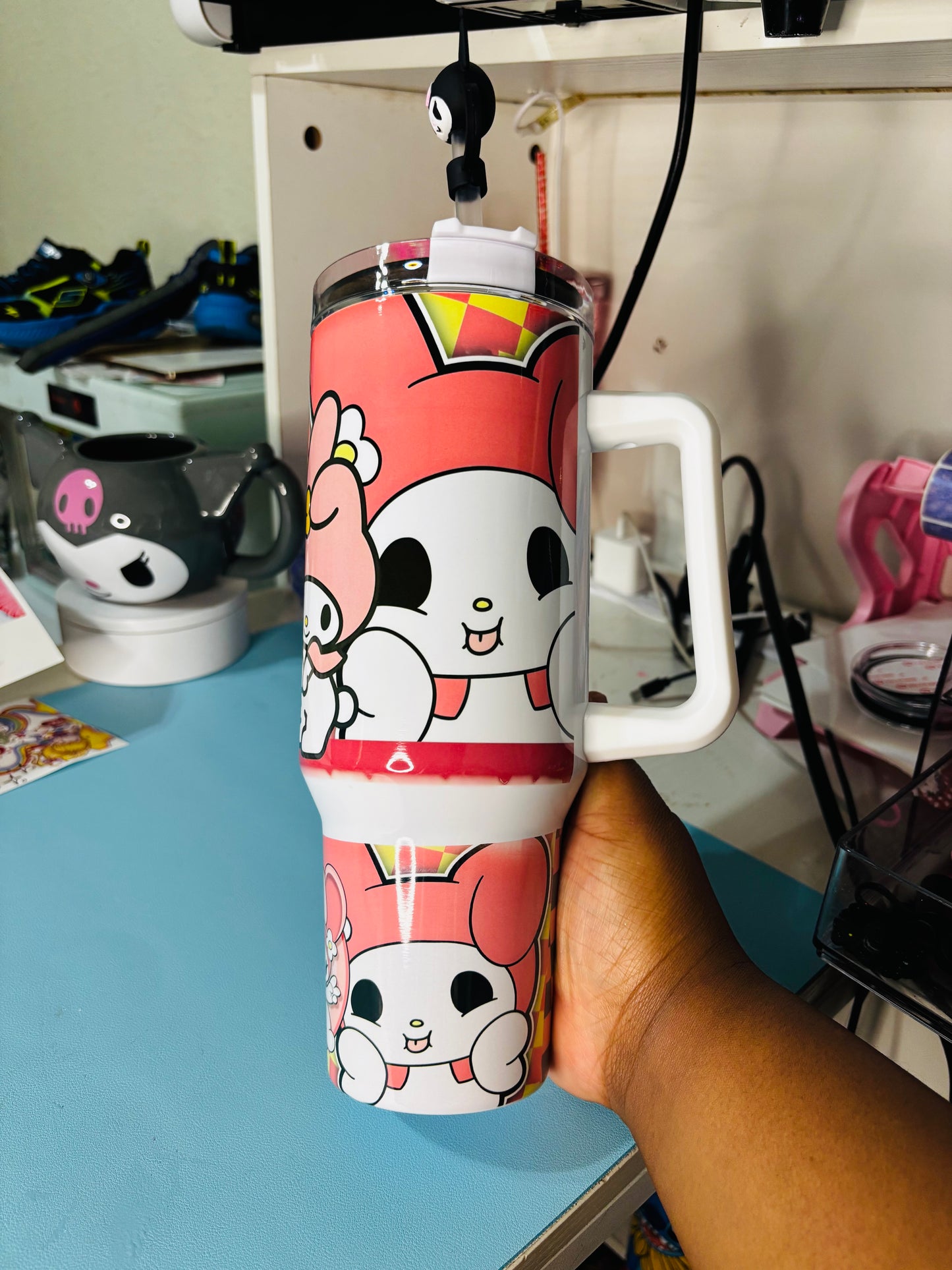 Kuromi & my melody 40oz tumbler