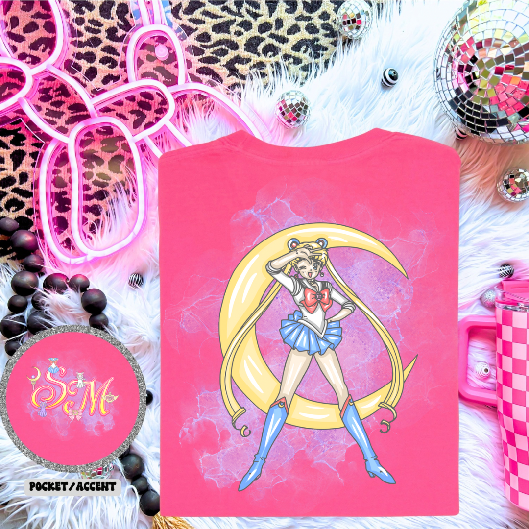 Sailor Moon Inspired T-shirt, Anime Fashion Tee for Fans, Perfect Gift for Birthdays, Conventions, Cosplay Enthusiasts