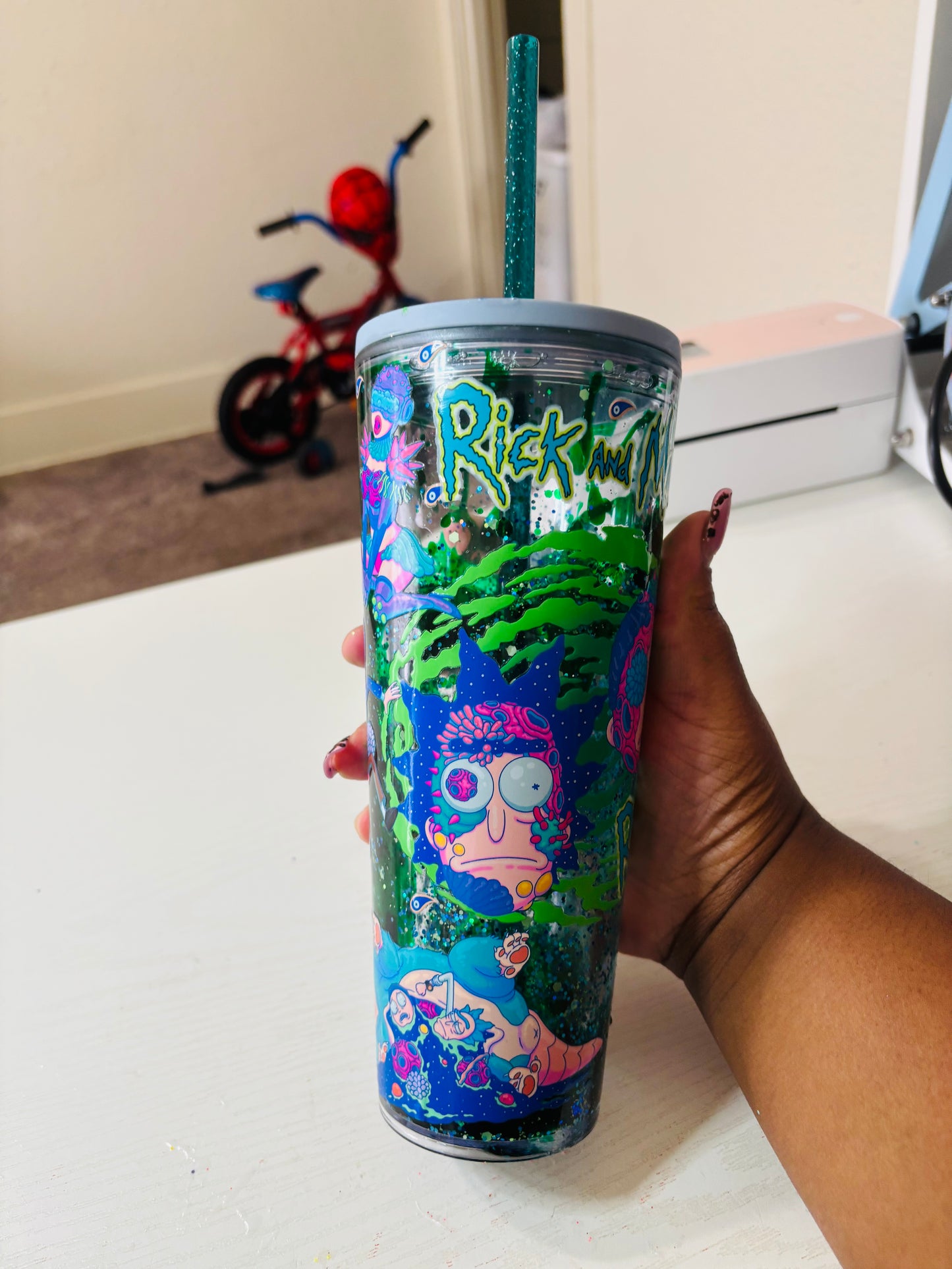 Rick nd Morty 24oz acrylic tumbler