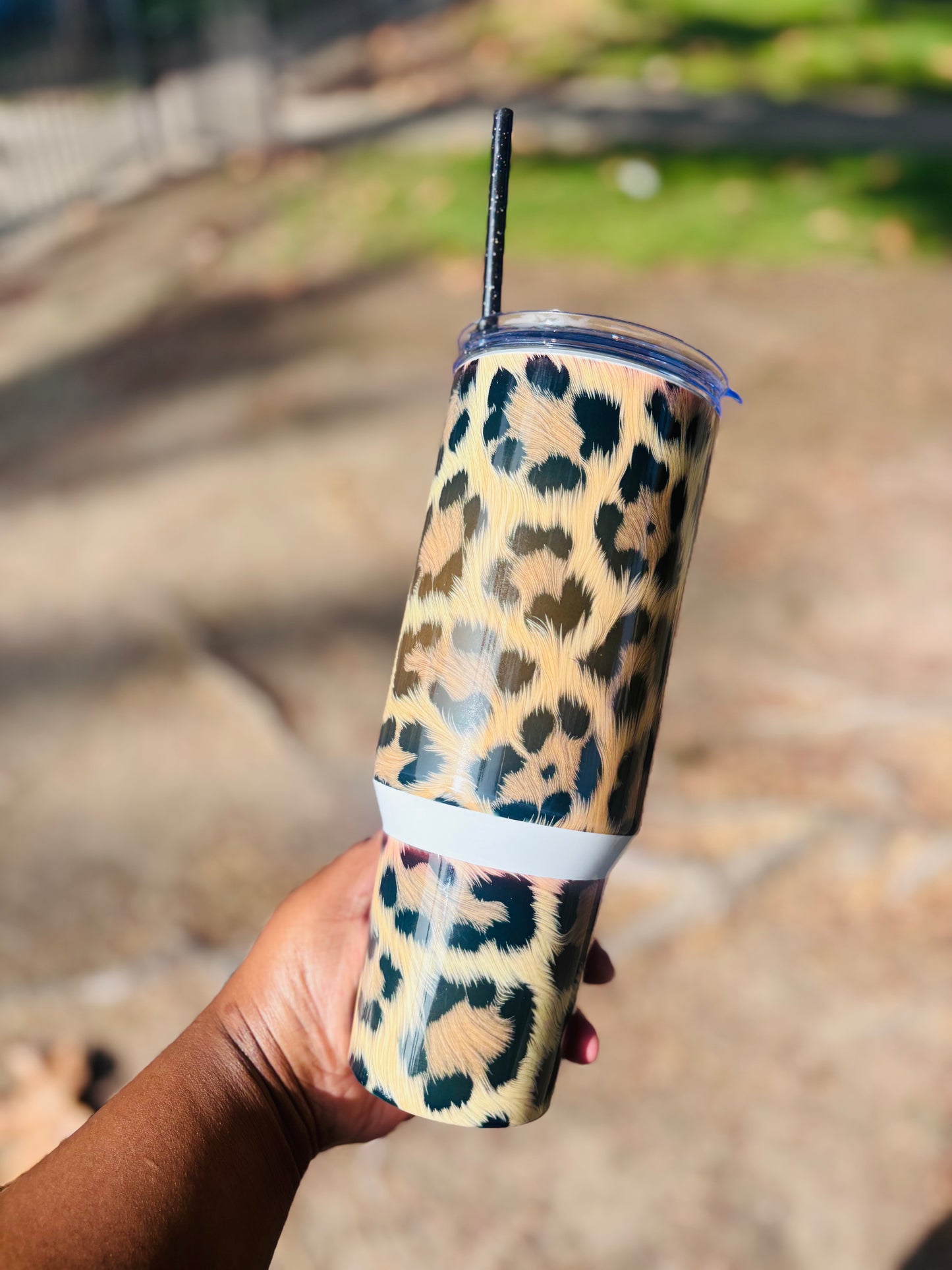 Leopard 40oz tumbler