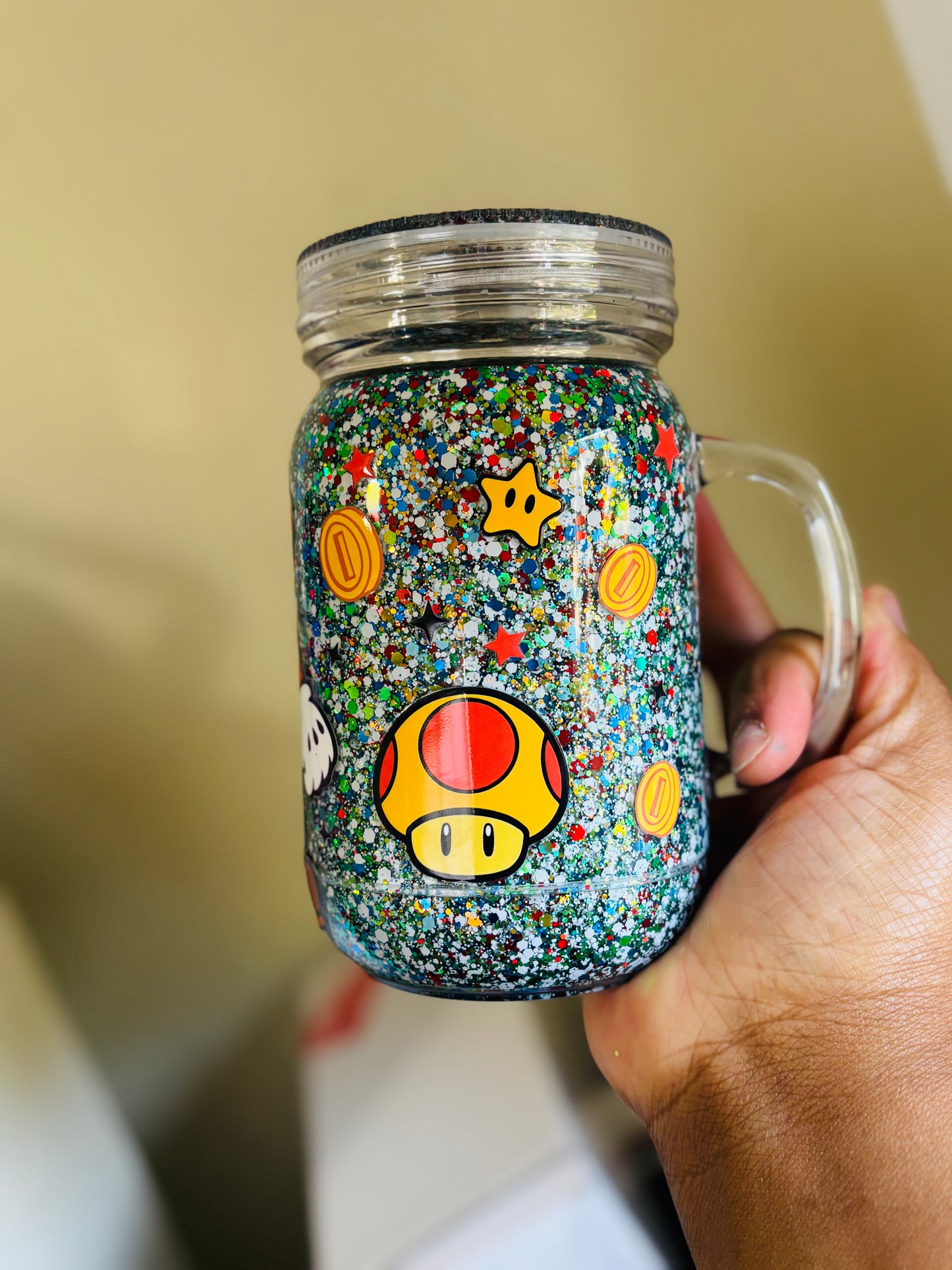 Mario 20oz snow globe mug