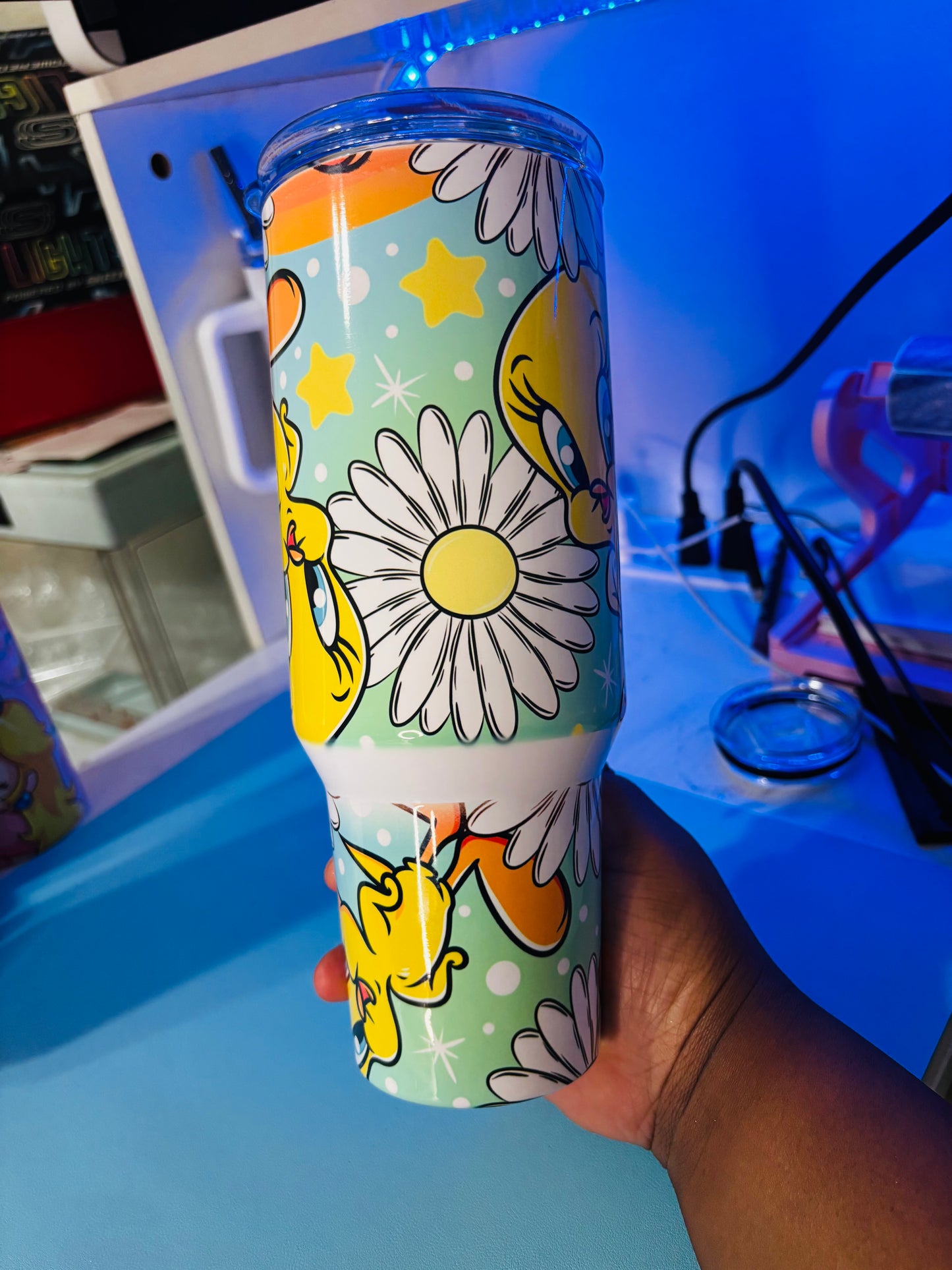 Colorful tweety 40oz tumbler