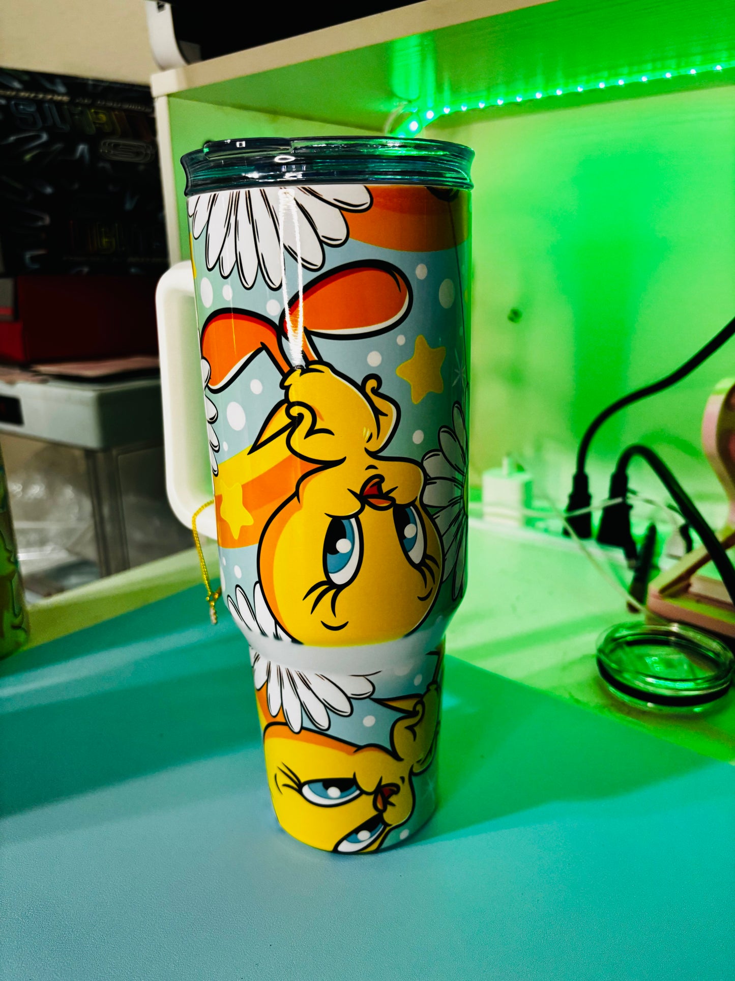 Colorful tweety 40oz tumbler