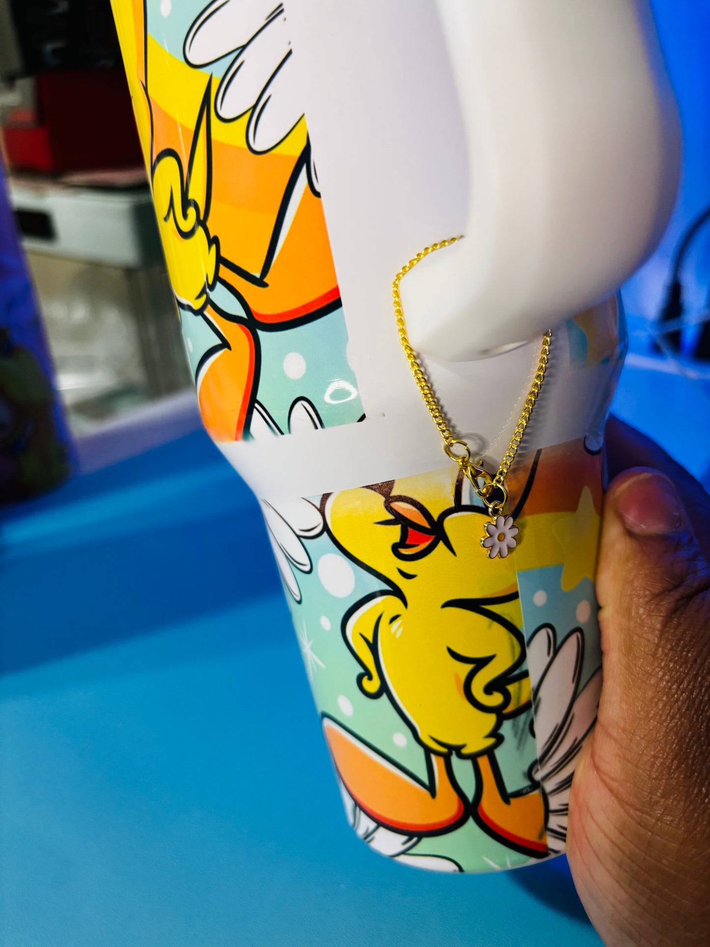 Colorful tweety 40oz tumbler