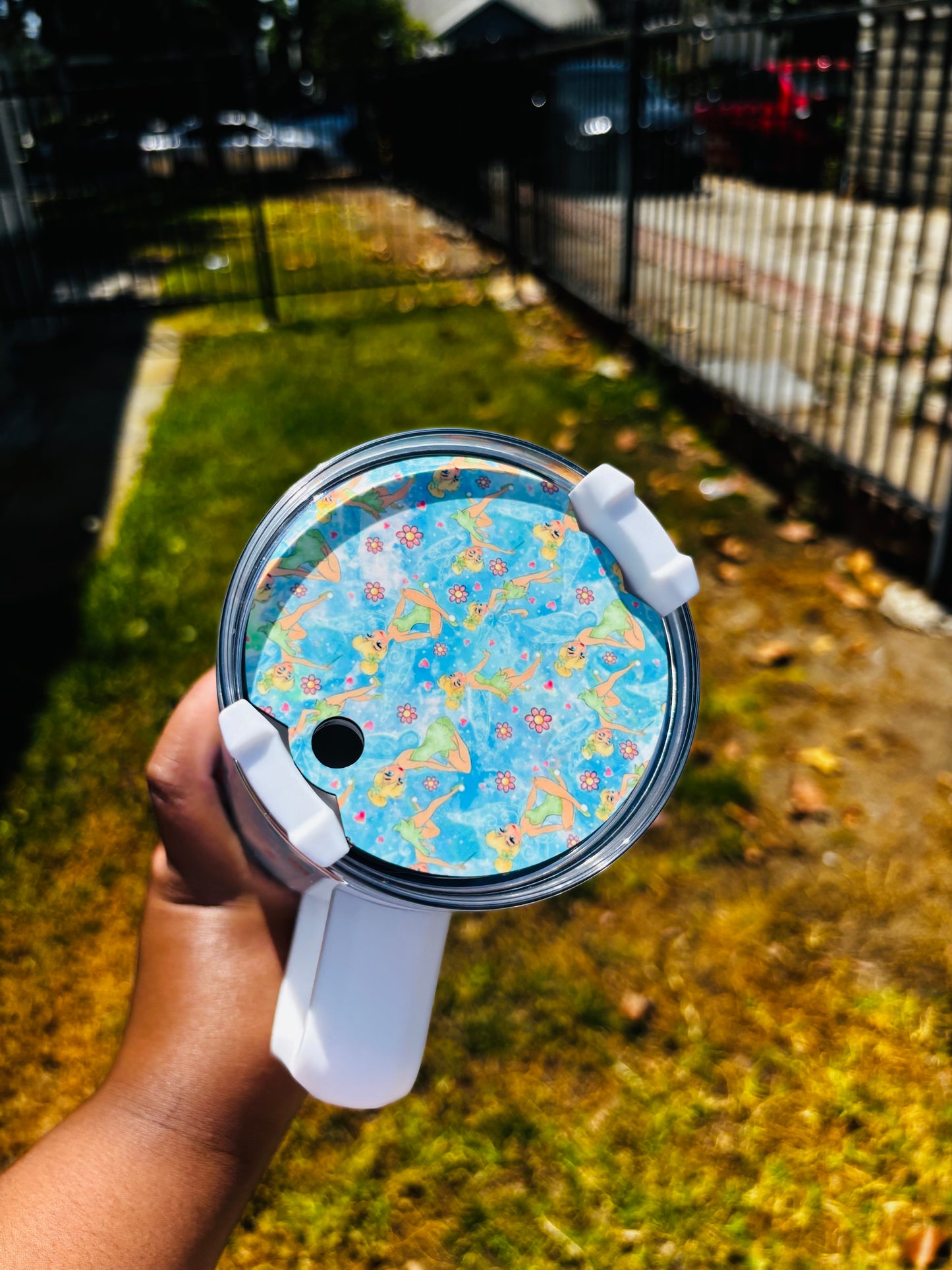 Blue tinkerbell 40oz tumbler