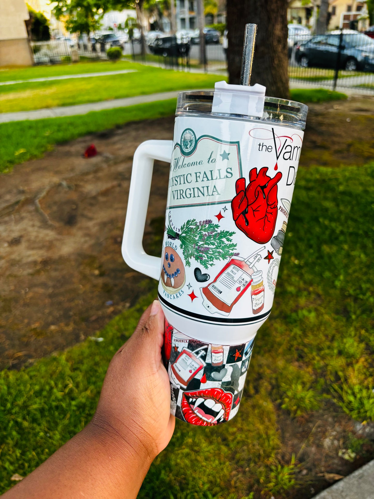 Vampire diaries 40oz tumbler