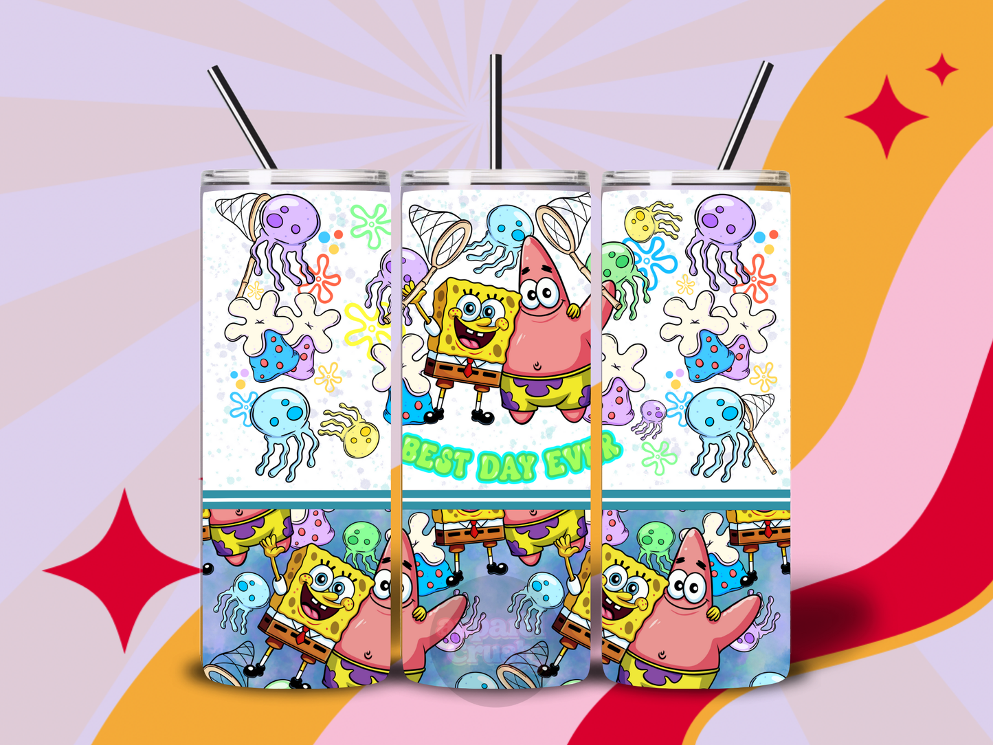 SpongeBob best day ever 20oz tumbler