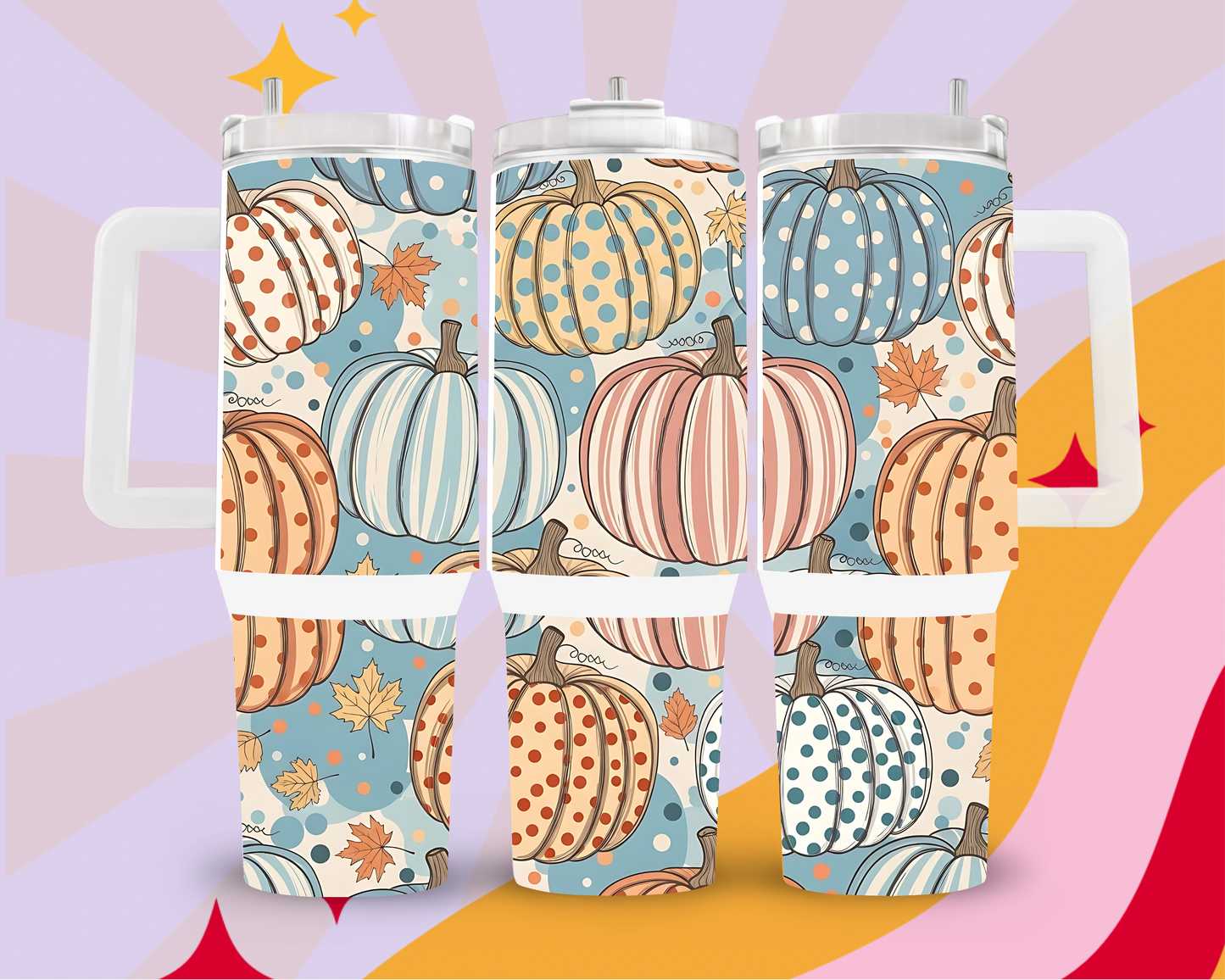 Pumpkin patch party 40oz tumbler