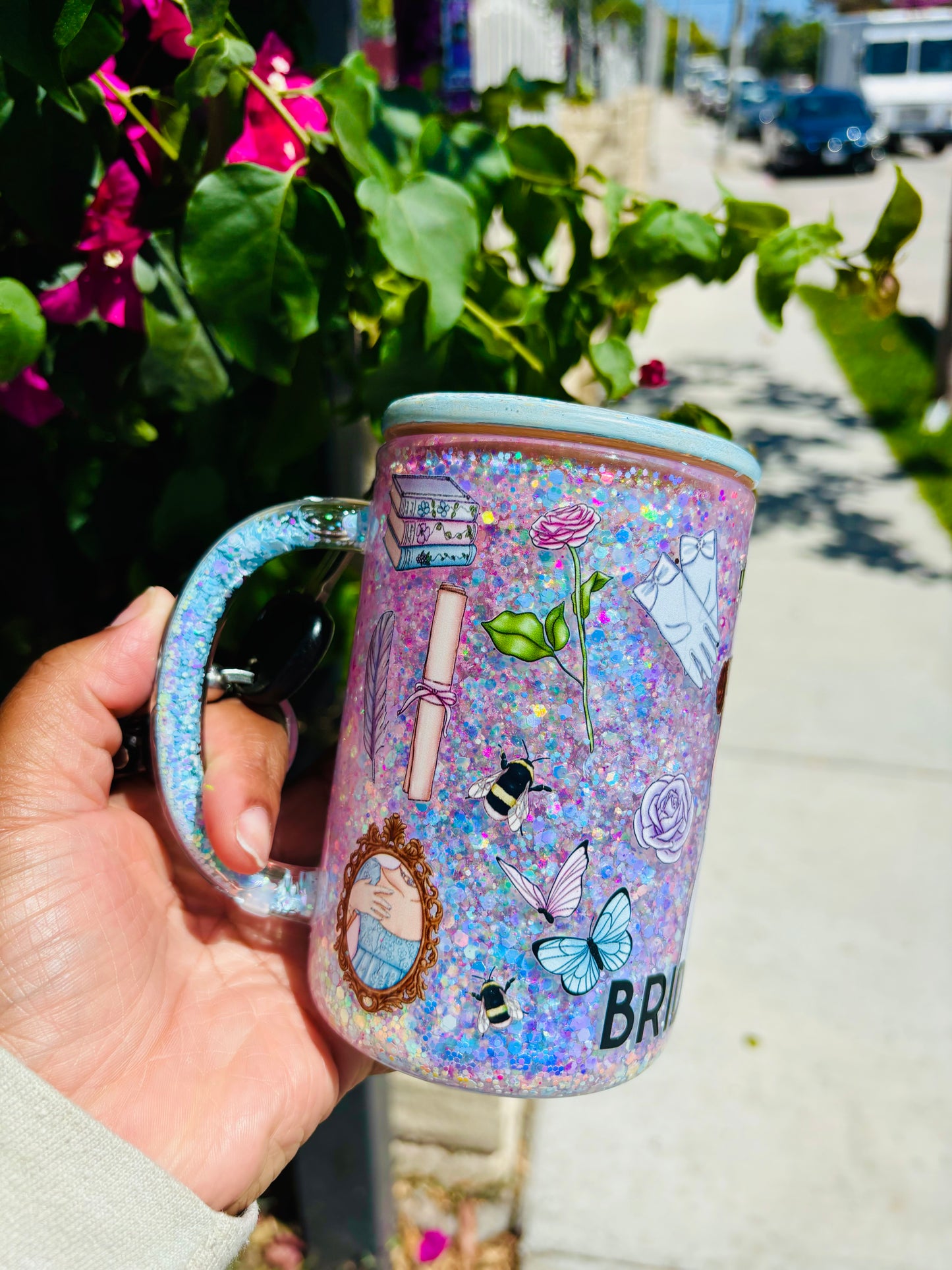 I burn for you snow globe mug