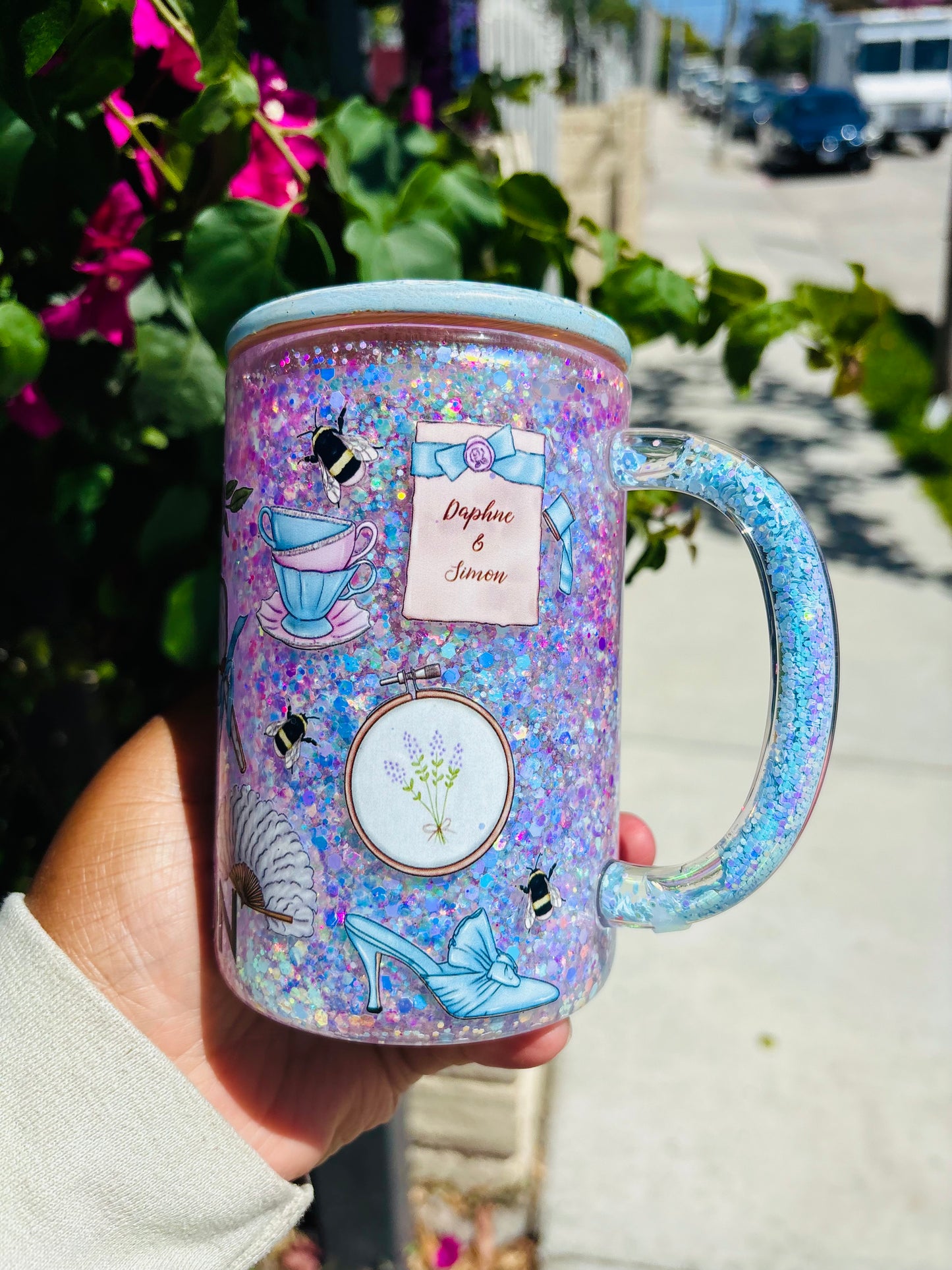 I burn for you snow globe mug