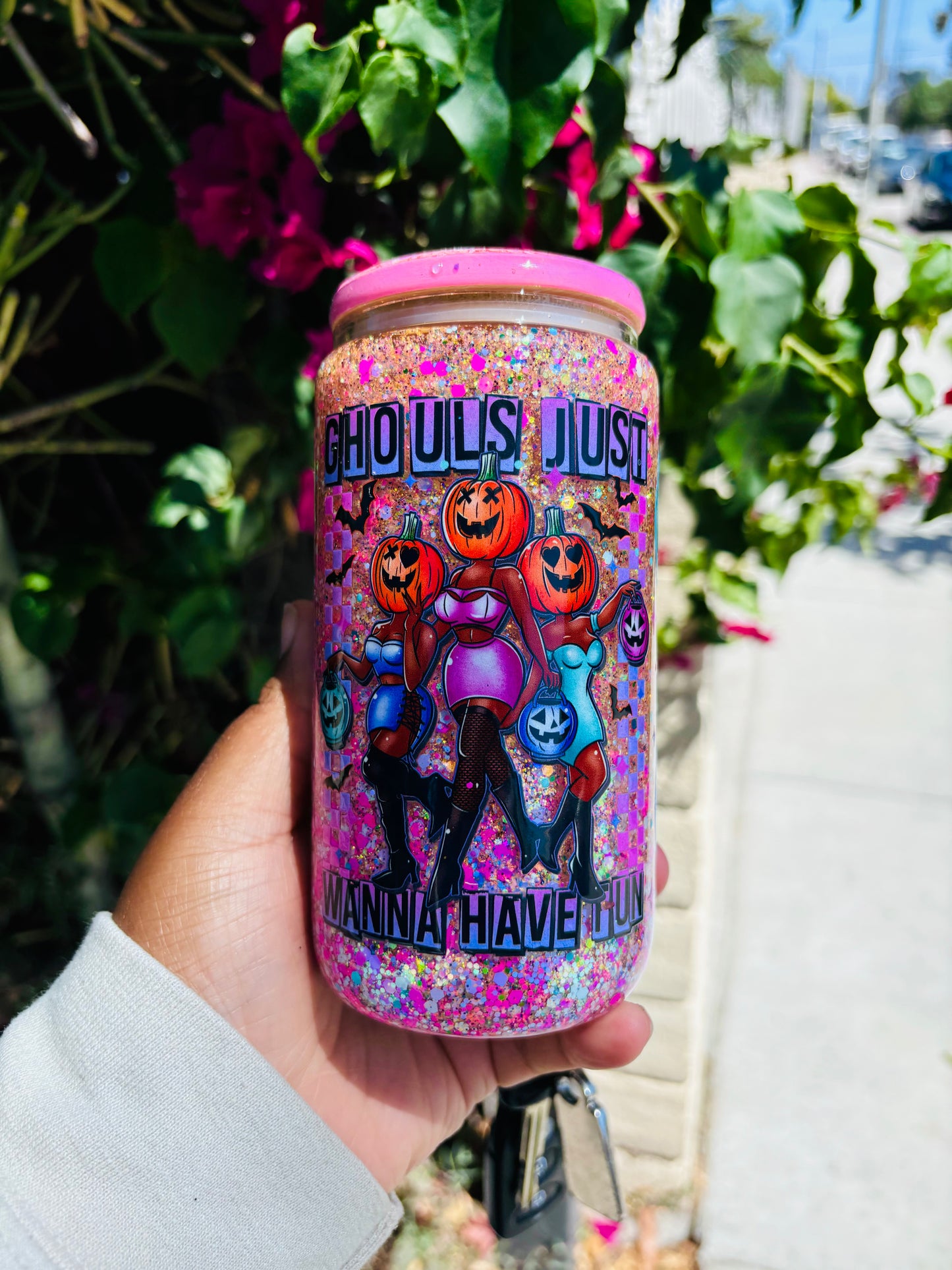 Ghouls just wanna have fun snow globe cup
