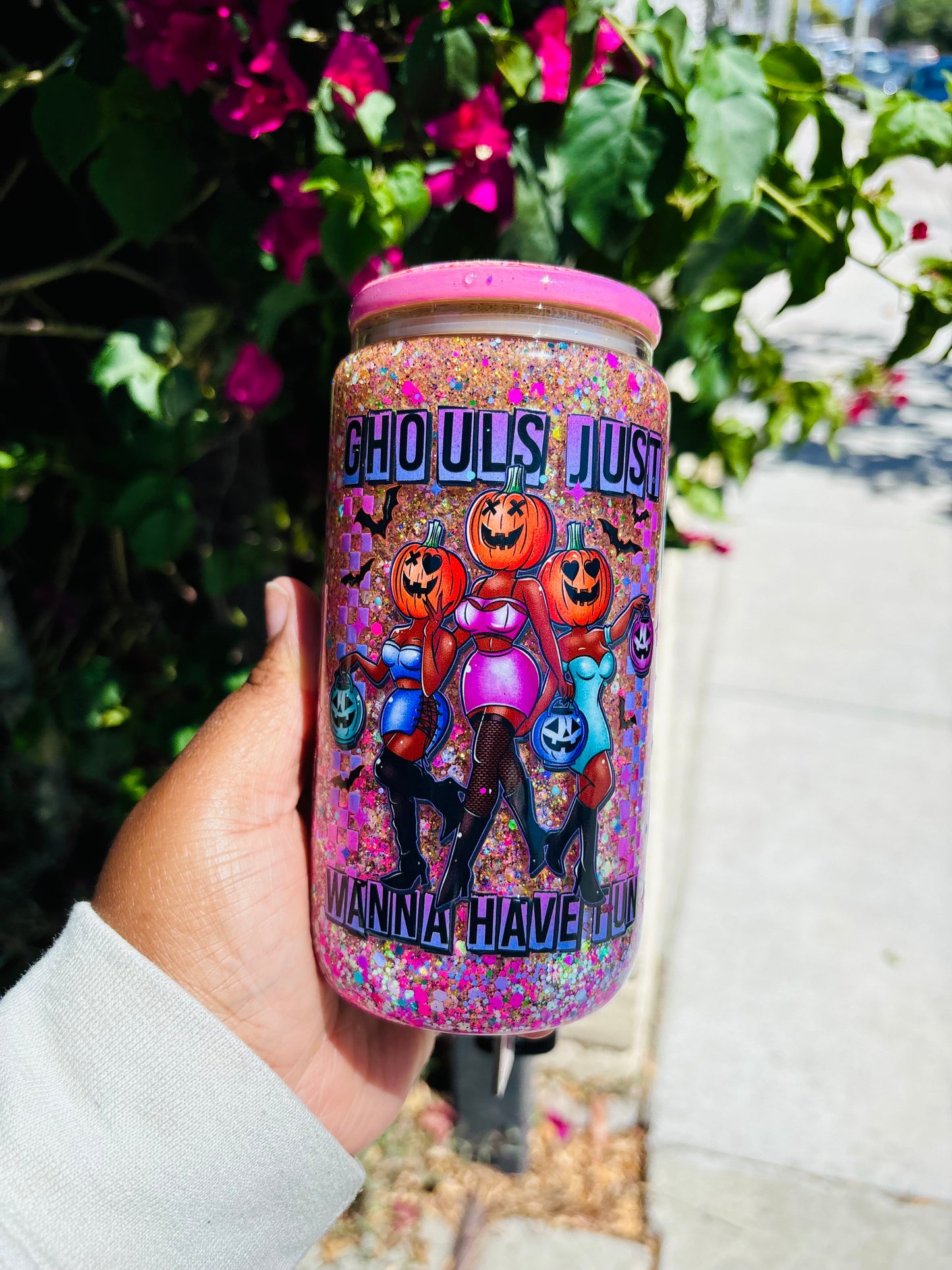 Ghouls just wanna have fun snow globe cup