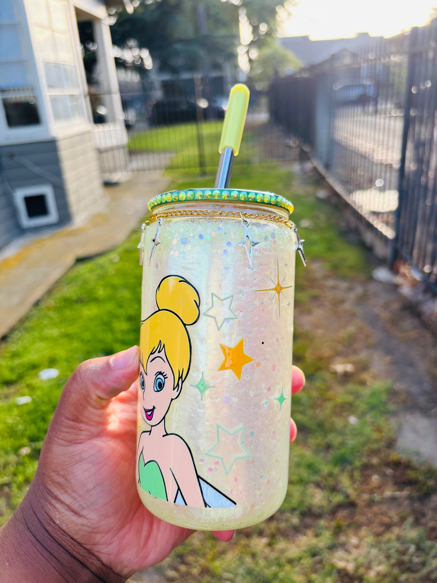 Tink 16oz snow globe cup