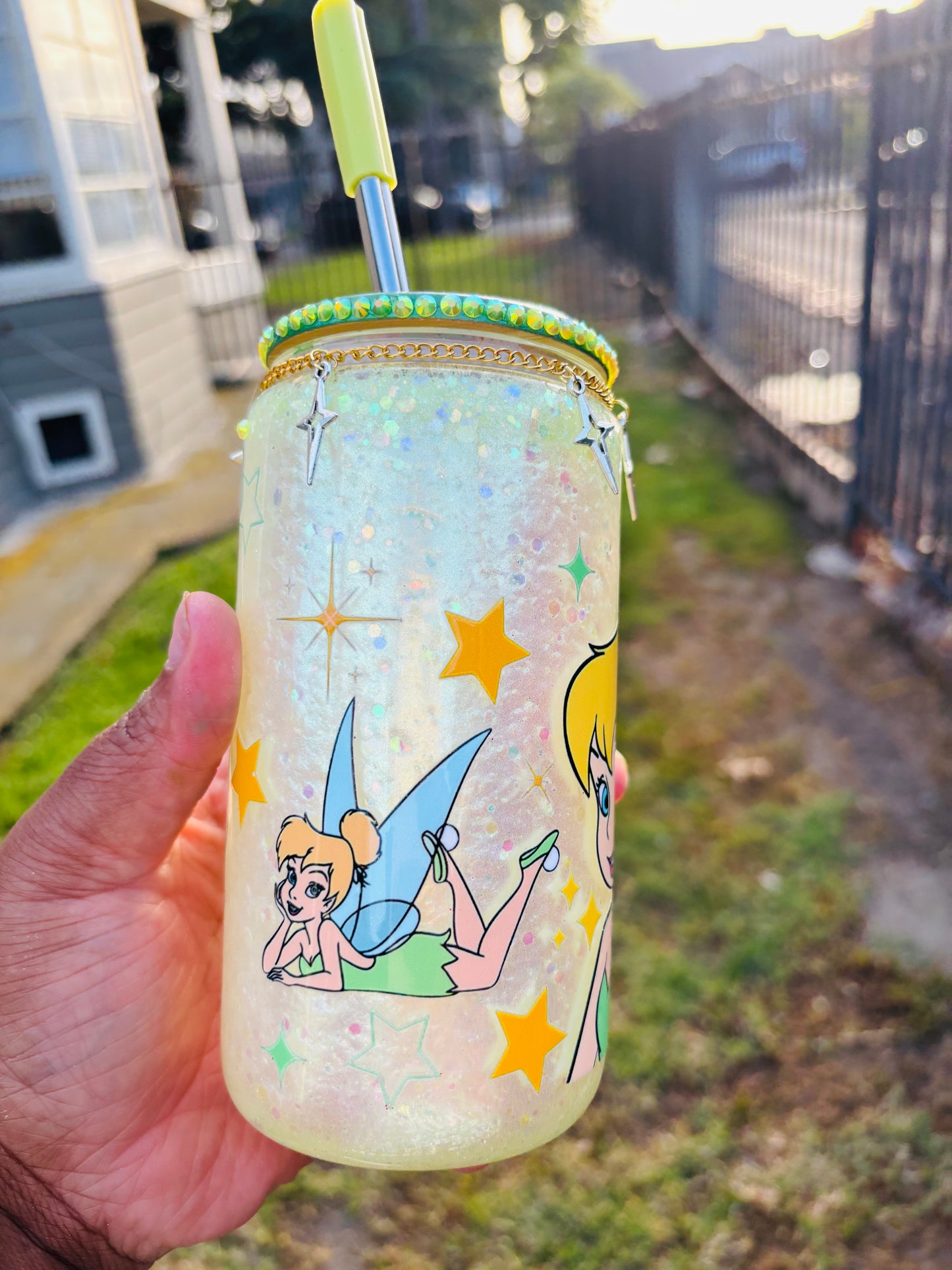 Tink 16oz snow globe cup