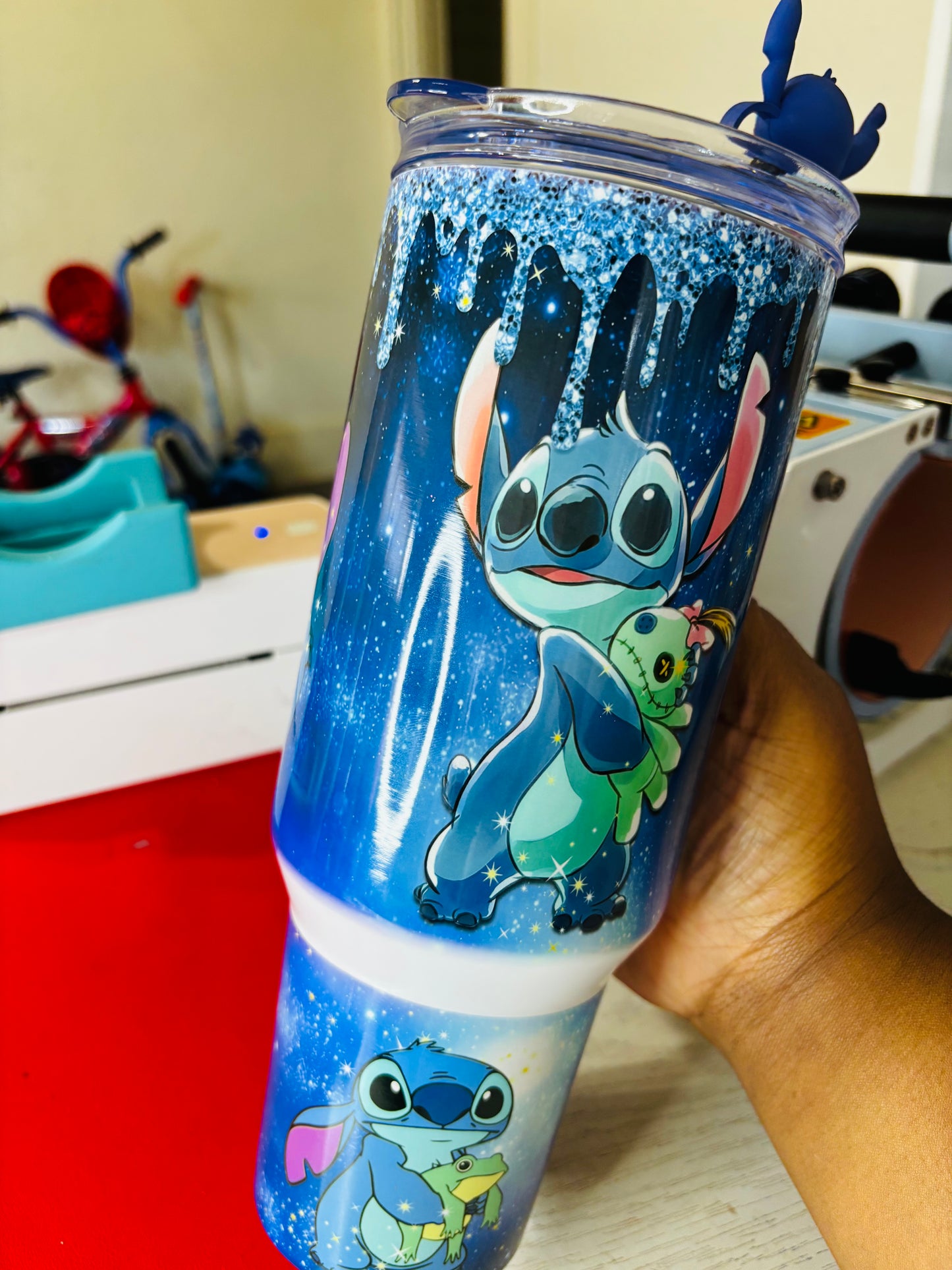 Starry stitch 40oz tumbler