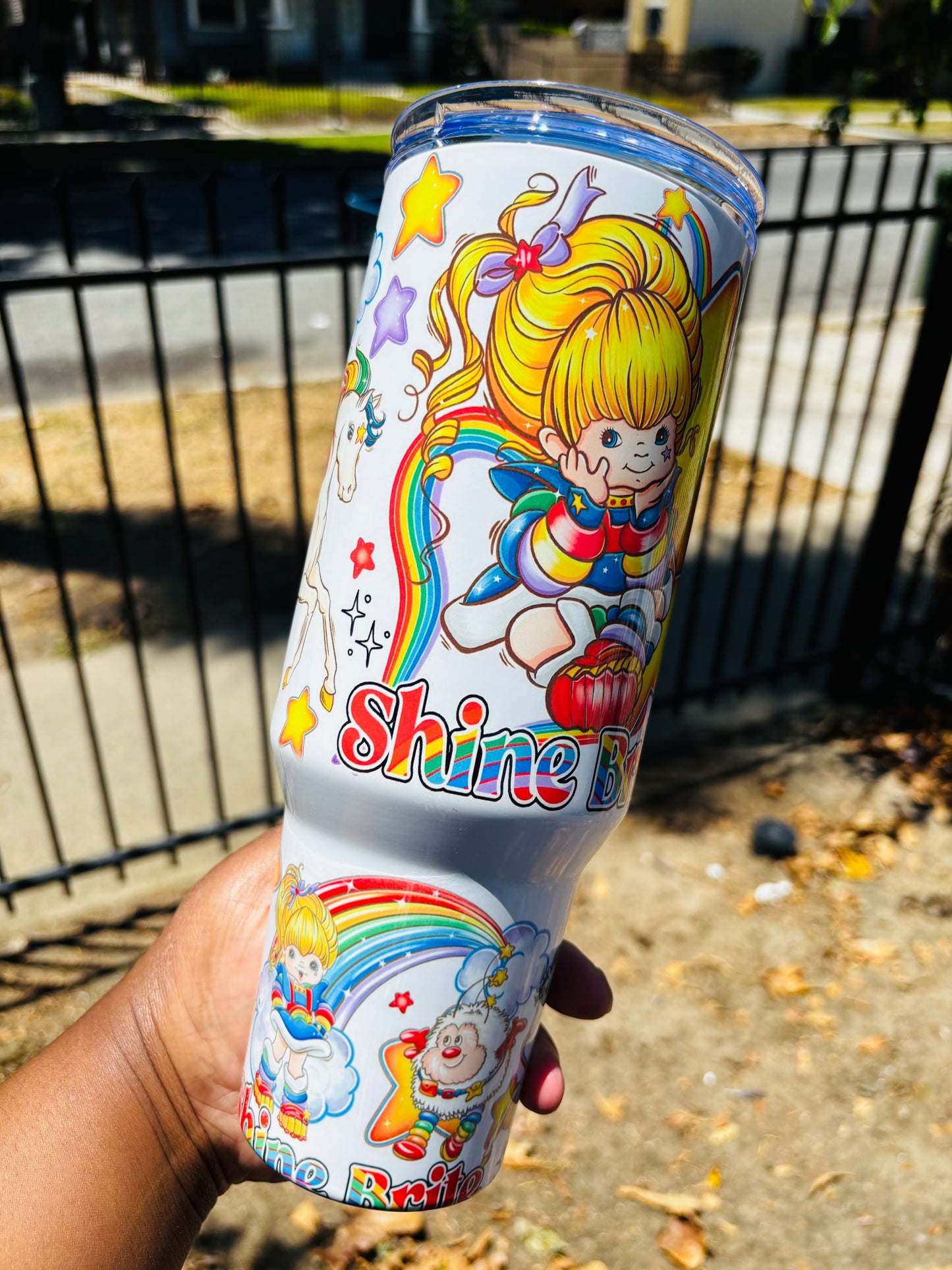 Rainbow brite 40oz tumbler