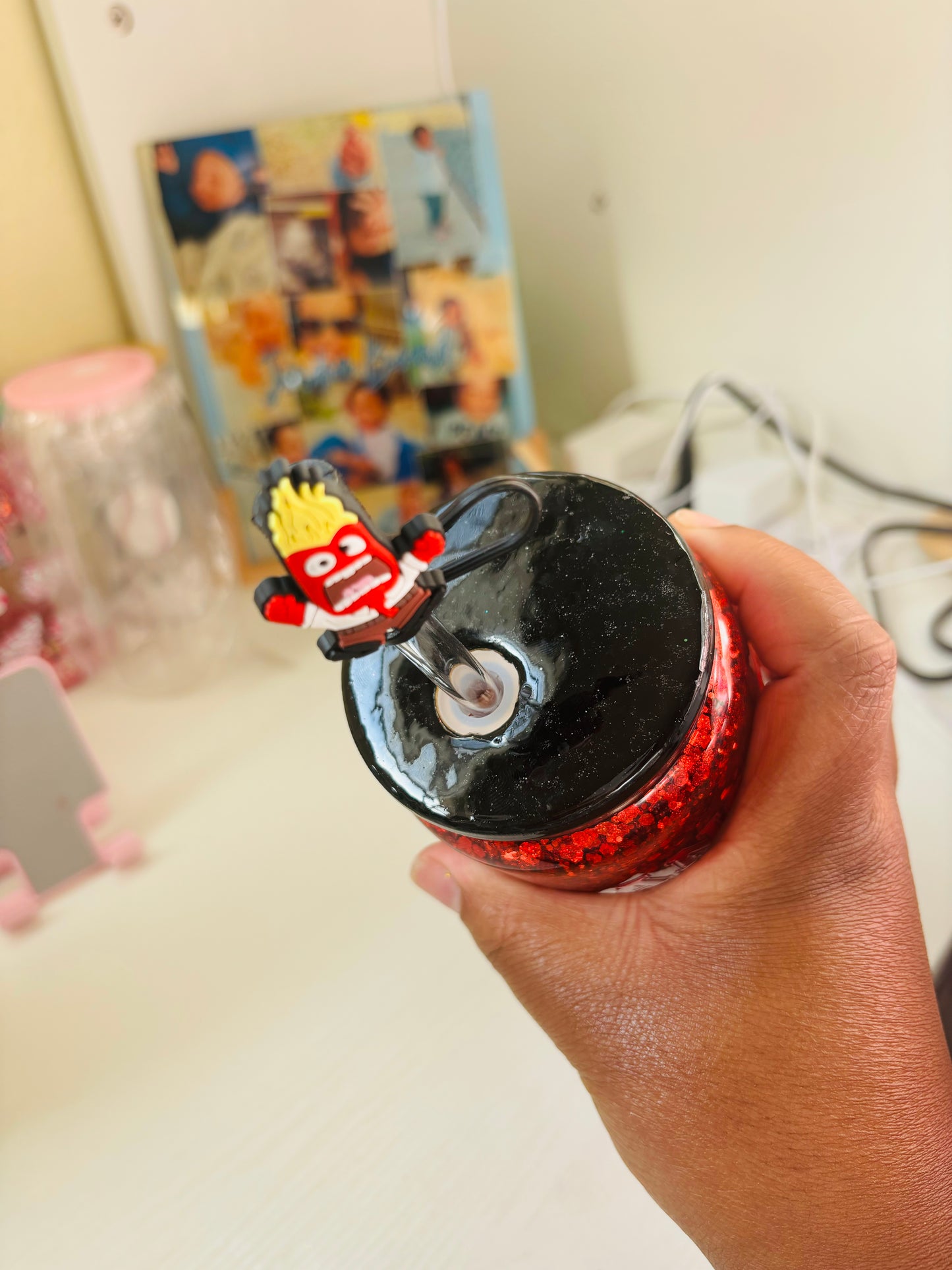Anger snow globe cup