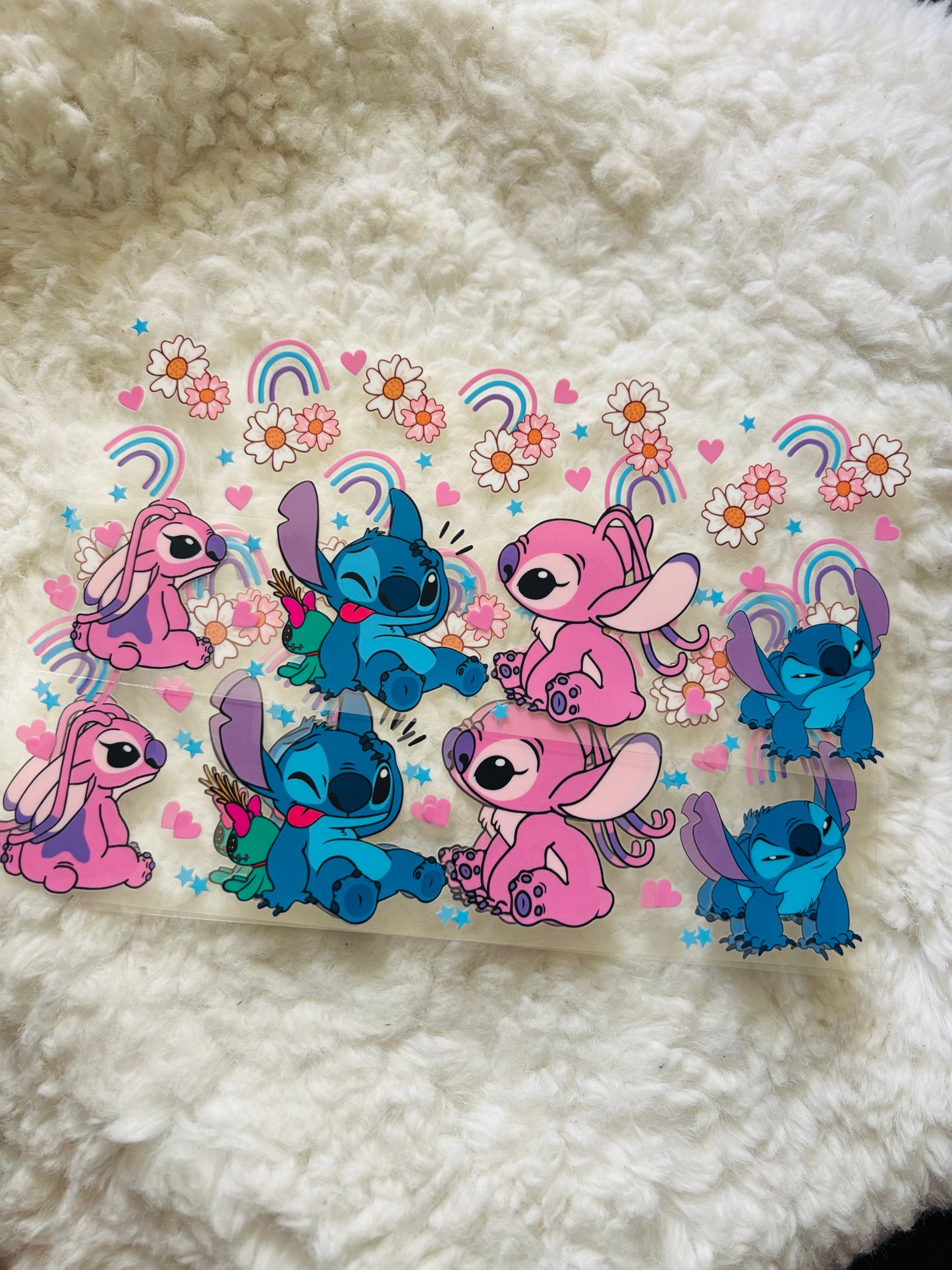 Stitch angel uvdtf wrap