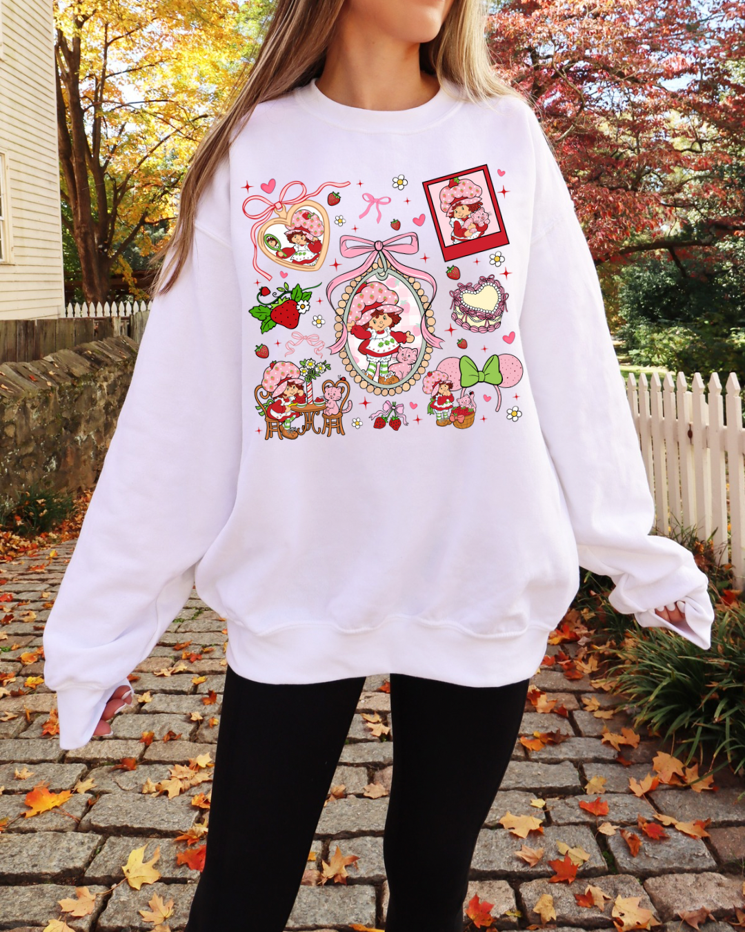 Strawberry shortcake Vintage-Inspired Crewneck